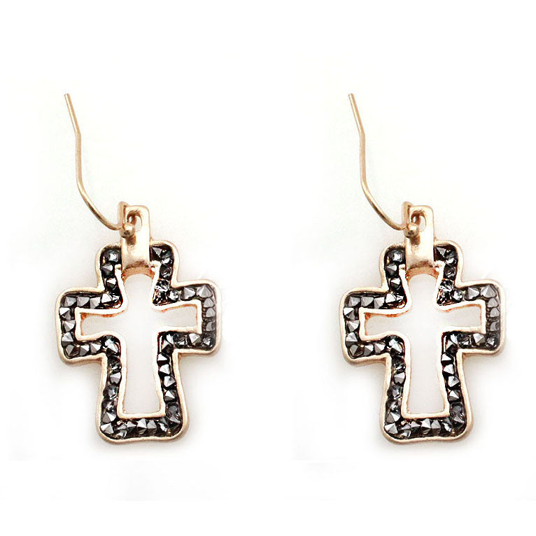Trendy Cross Earrings for Women - 10 Pack Stylish Religious Jewelry Set - Perfect for Church, Gifts & Everyday Fashion Accessories