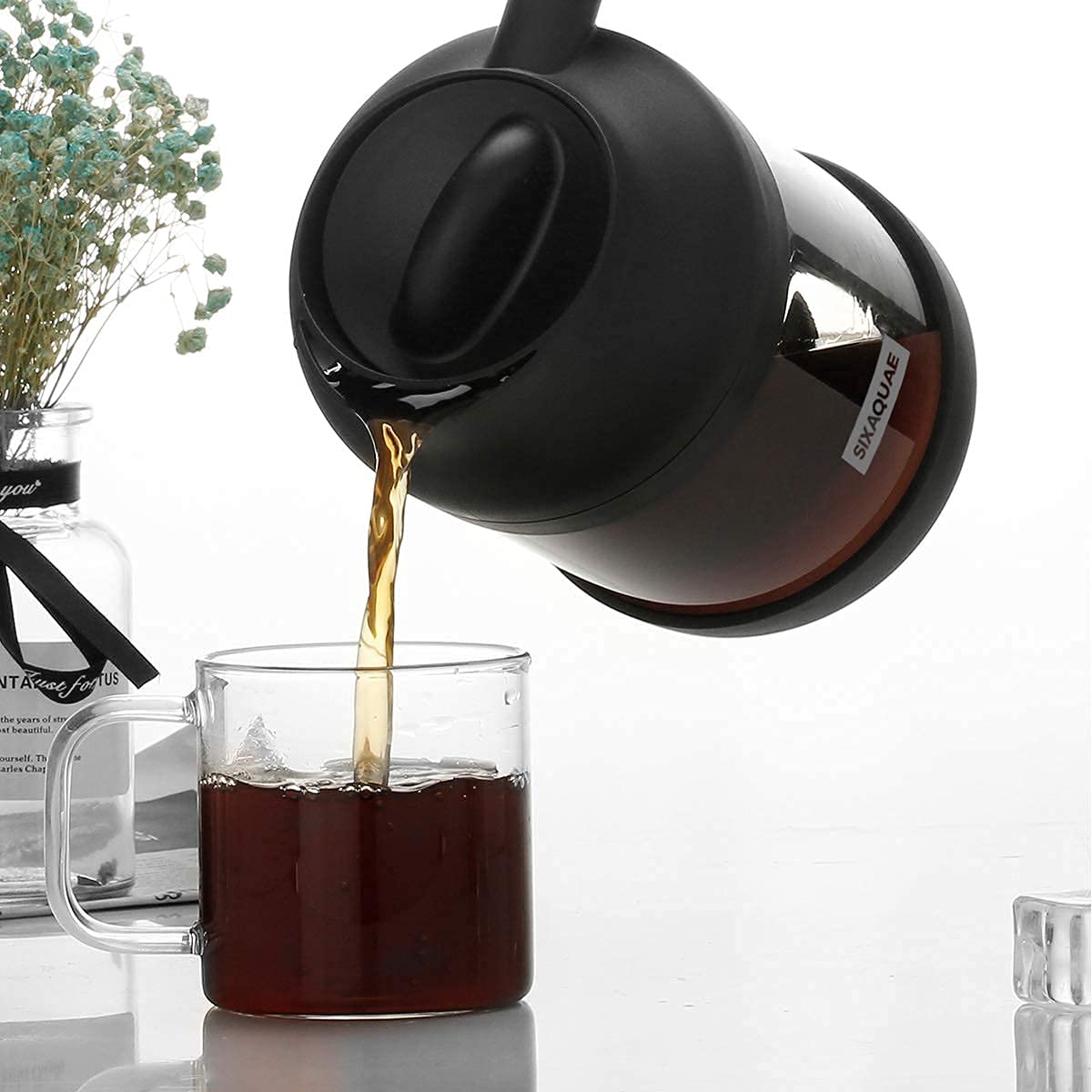 Premium Stainless Steel Cold Brew Coffee Maker with Large Strainer - 38 Oz Durable Iced Coffee & Tea Pitcher, Dishwasher Safe | Perfect for Home, Office & Outdoor Use