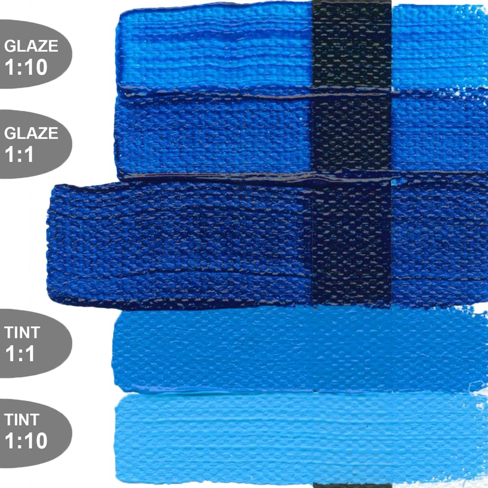 GOLDEN Heavy Body Acrylic Paint - Phthalo Blue (Green Shade) 128 fl oz Pail - Professional Grade Transparent Acrylics for Artists - Perfect for Canvas Painting, Murals & Fine Art Projects