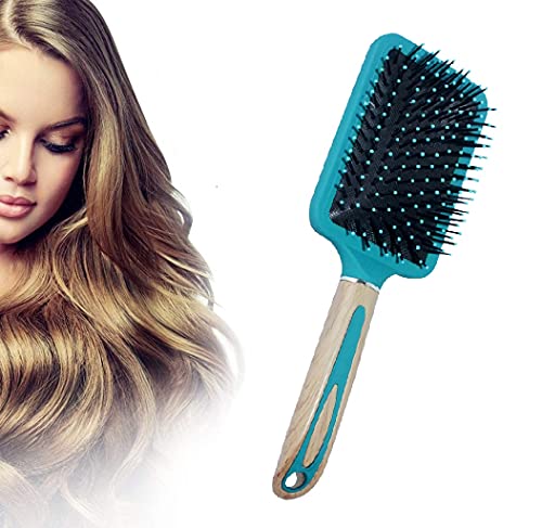 Boxo Professional Soft Bristle Flat Hair Brush for Men & Women - Detangling & Styling Brush for All Hair Types - Perfect for Home, Salon & Travel Use