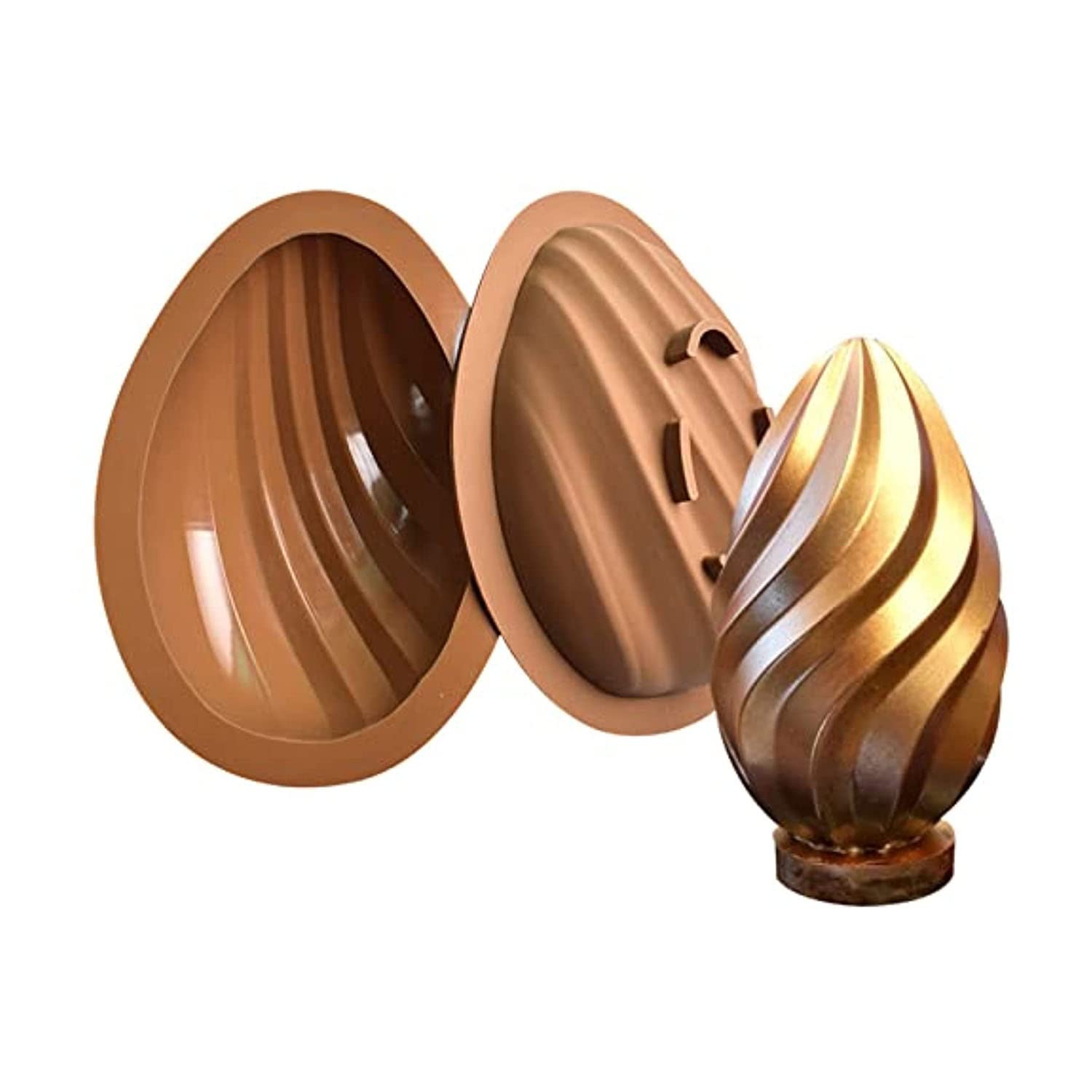 RNOSIT 3D Easter Egg Silicone Mold - Large Chocolate Egg Baking Mold for DIY Desserts, Easter Candy Making, and Handmade Holiday Gifts - Perfect for Easter Decorations, Party Favors, and Home Baking Projects