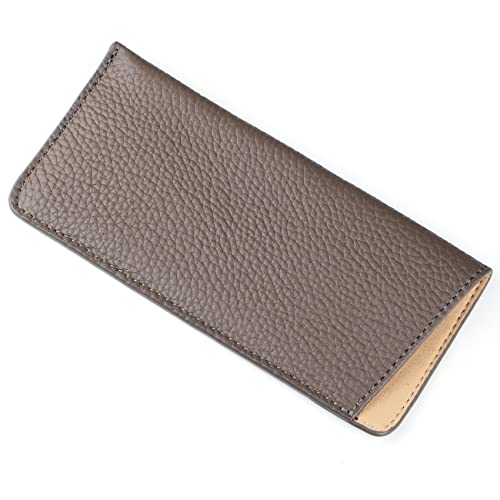 Khaki-litchi Leather