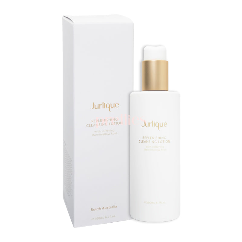 Jurlique Replenishing Cleansing Lotion 200ml - Hydrating Facial Cleanser for Dry Skin | Gentle Makeup Remover & Daily Face Wash | Cruelty-Free Skincare