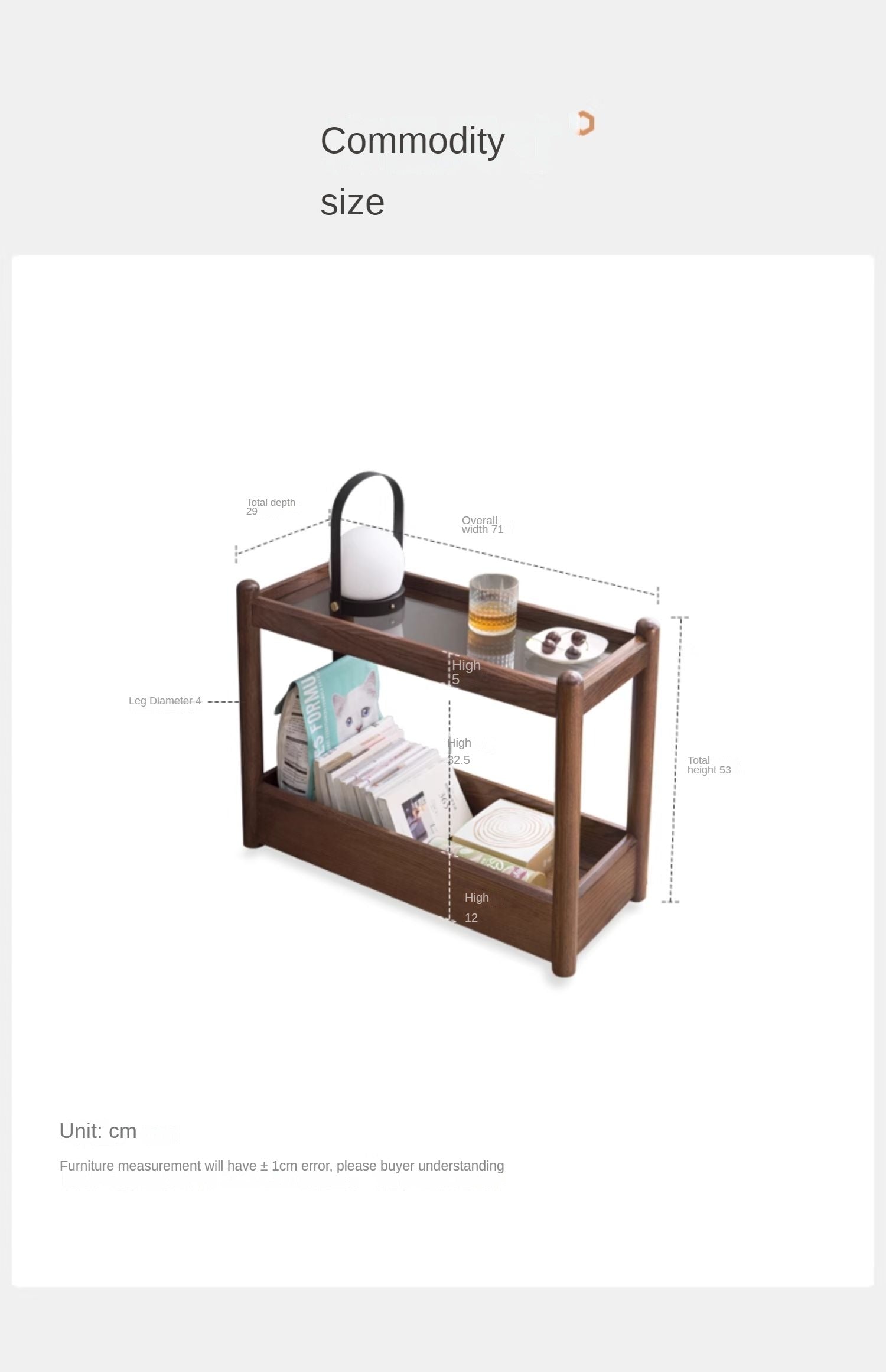 Solid Oak Wood Mobile Storage Side Table - Rolling End Table with Wheels for Living Room, Bedroom & Office - Perfect for Books, Plants & Decor