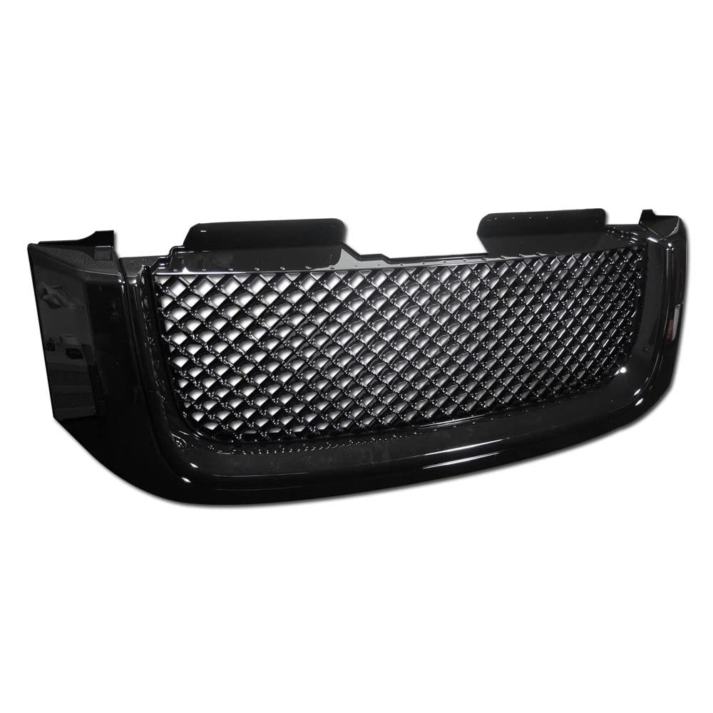 Glossy Black ABS Mesh Grill Guard for 02-08 GMC Envoy - Off-Road Protection