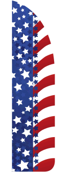 Patriotic Sidewalk Feather Flag Banner - Outdoor Advertising & Decoration for Events, Parades, and Storefronts