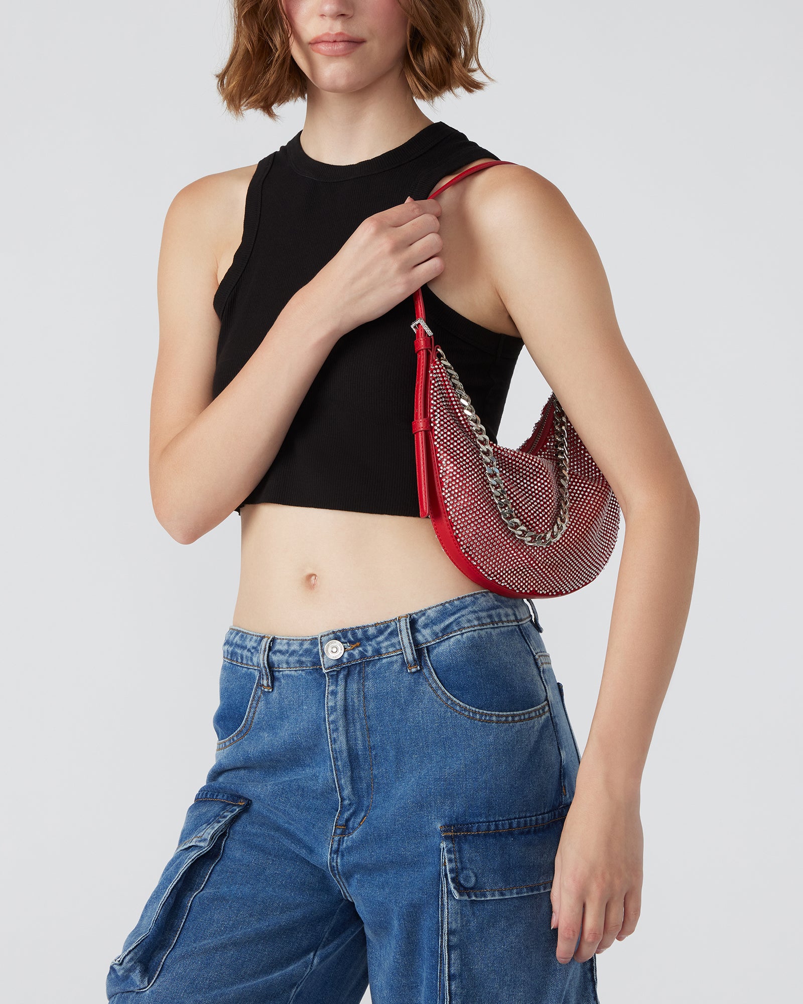 DREAMIN BAG - Stylish Red Multi-Color Crossbody Purse for Women | Fashionable Shoulder Bag for Daily Use, Travel & Shopping