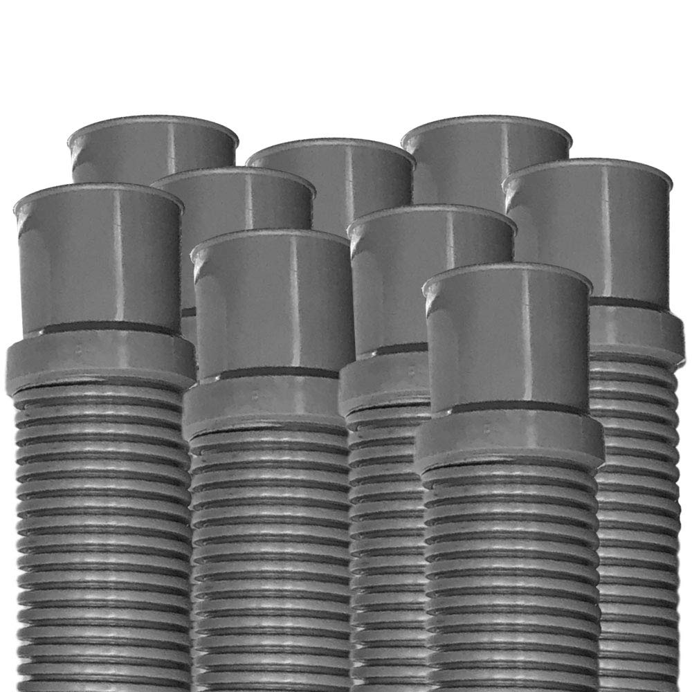 Puri Tech Heavy Duty Above Ground Pool Filter Hose - 1.5 Inch x 6 Foot (9 Pack) | Skimmer to Pump Connection for Concrete Pools | Filter to Return for Above Ground Pools | Durable Swimming Pool Maintenance Accessory for Summer Backyard Use