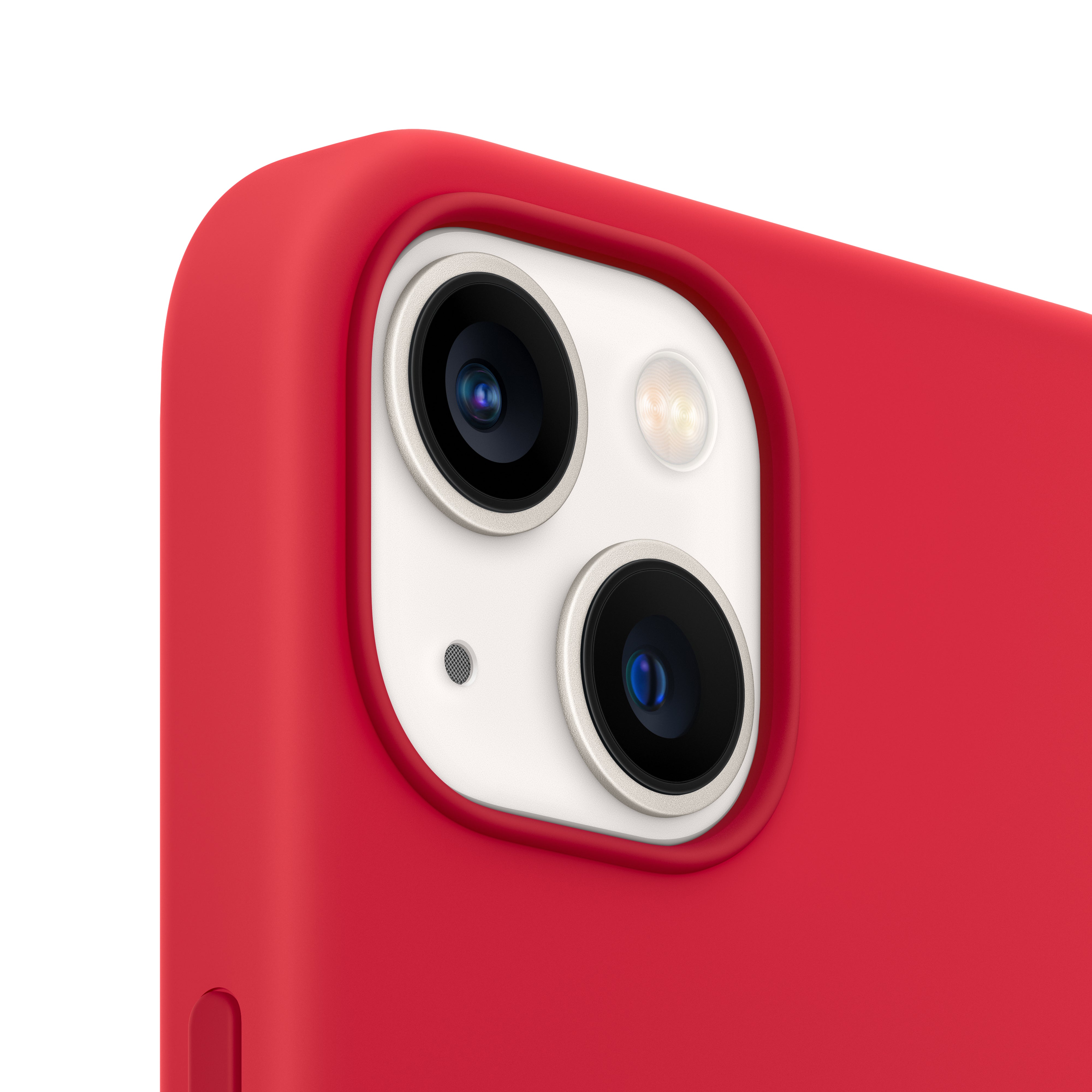 iPhone 13 Silicone Case - Shockproof & Anti-Scratch Protective Cover for iPhone 13 (Red) | Slim Fit, Soft Touch, Perfect for Everyday Use & Outdoor Activities