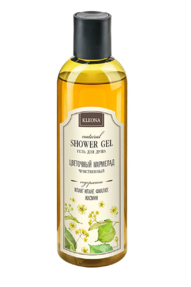 Natural Sensual Floral Marmalade Shower Gel for Women - 8.5oz (250ml) Moisturizing Body Wash with Botanical Extracts - Perfect for Relaxing Bath & Spa Day Self Care Routine