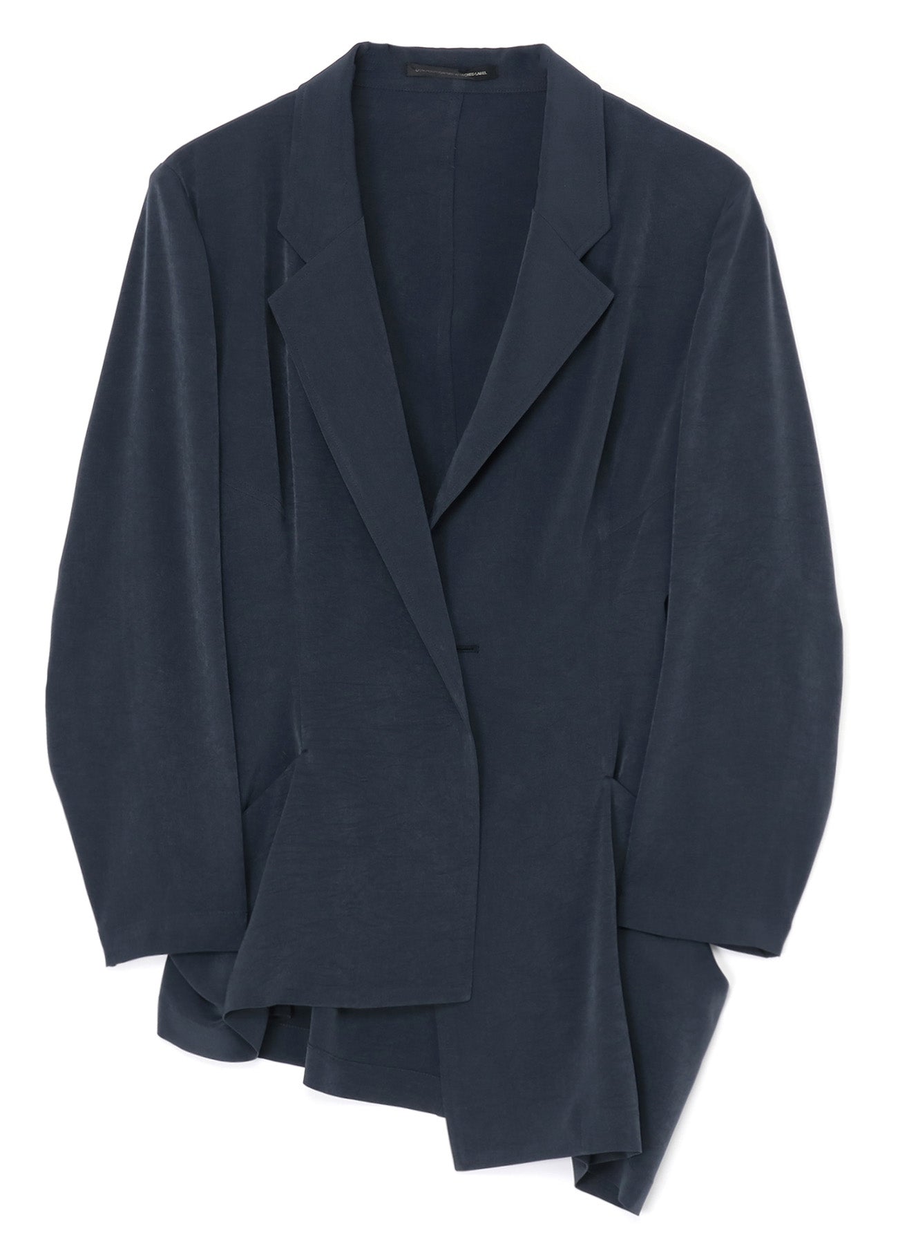 Elegant Crepe de Chine Asymmetric Jacket for Women - Lightweight & Stylish Outerwear for Office, Evening Events & Date Nights