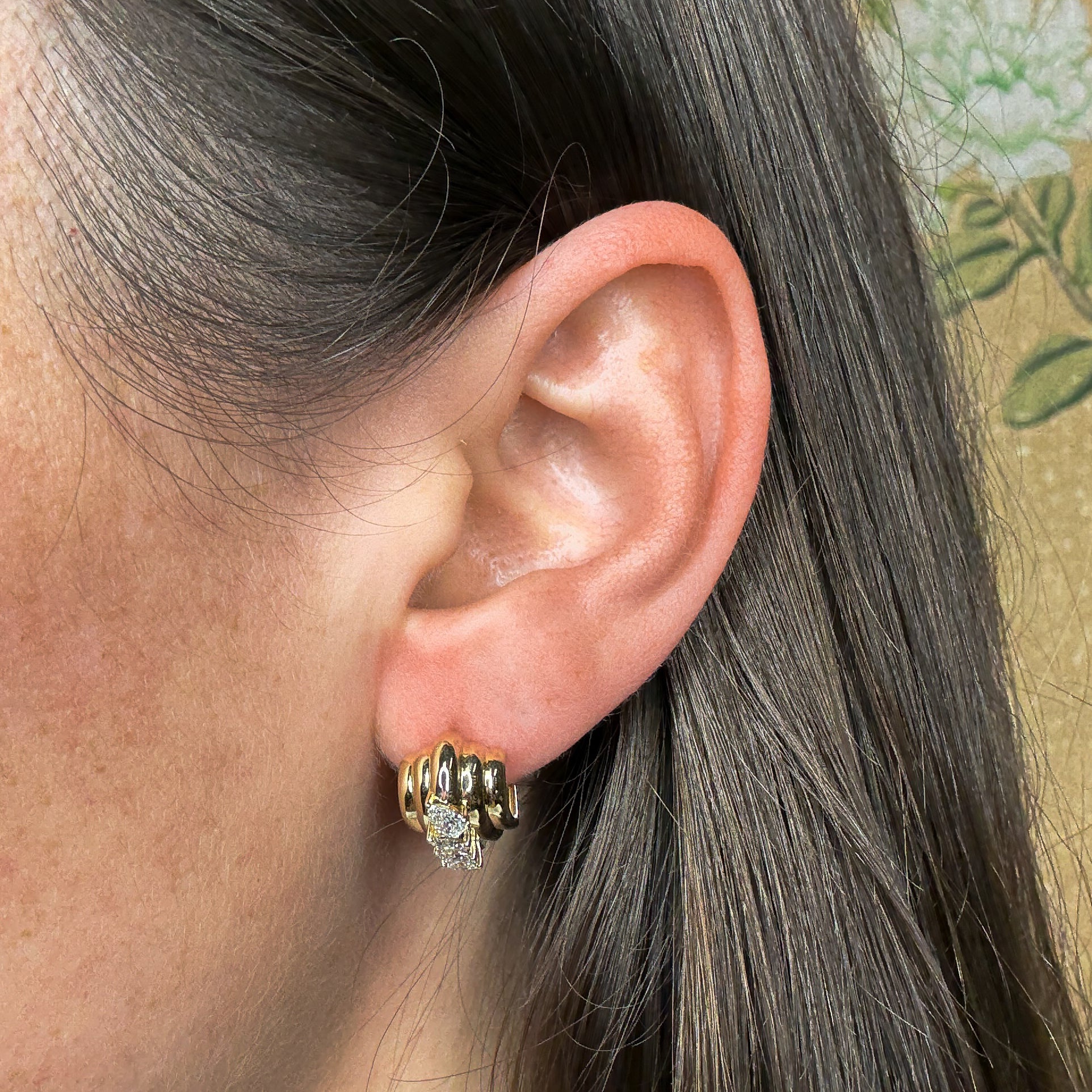 Unique Lab-Grown Wide Huggie Heart Hoop Earrings – Perfect for Valentine's Day, Anniversaries & Romantic Date Nights
