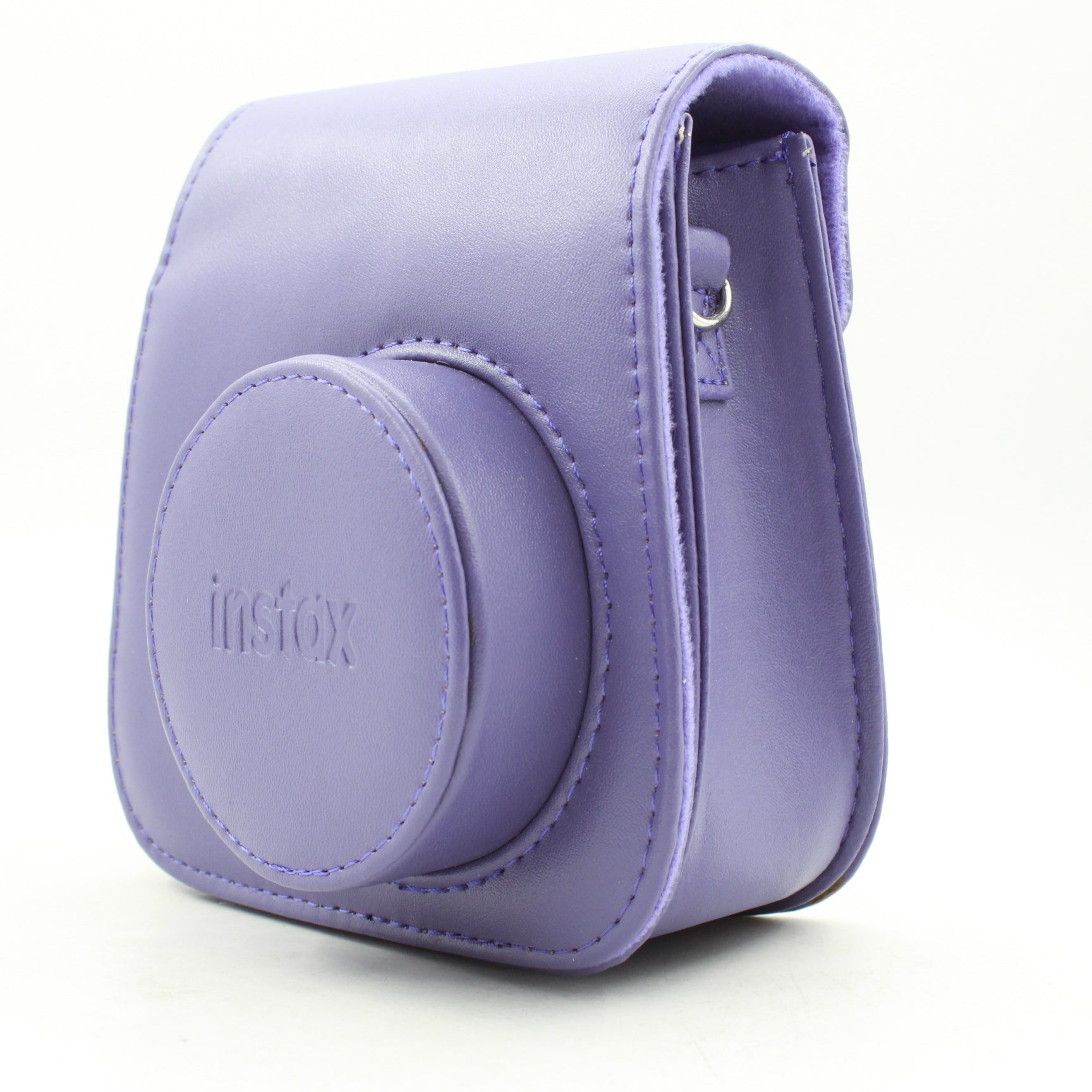 Used Fujifilm Instax Mini 8 Groovy Case (Purple) - Vintage Instant Camera Accessory for Travel, Parties & Photo Booths