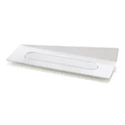 Single Serve Rectangular White Tray - Perfect for Parties, Events & Catering | Disposable Serving Tray for Appetizers, Desserts & Small Plates