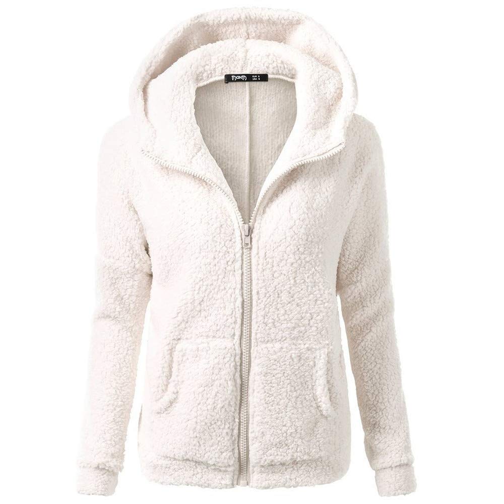 Women's Khaki Hooded Dolman Sleeve Faux Fur Cardigan Coat for Winter - Warm Stylish Outerwear for Casual Outings and Street Fashion