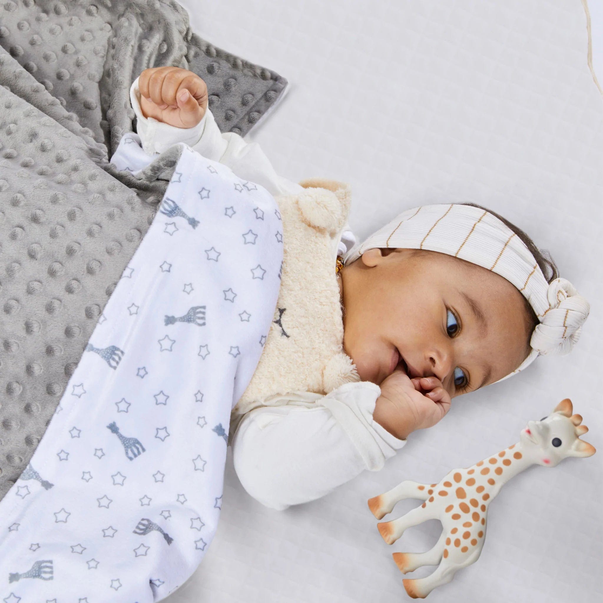 Sophie La Girafe Baby Blanket - Soft & Cuddly Plush Security Blanket for Newborns & Toddlers - Perfect for Nursery, Stroller & Travel Comfort