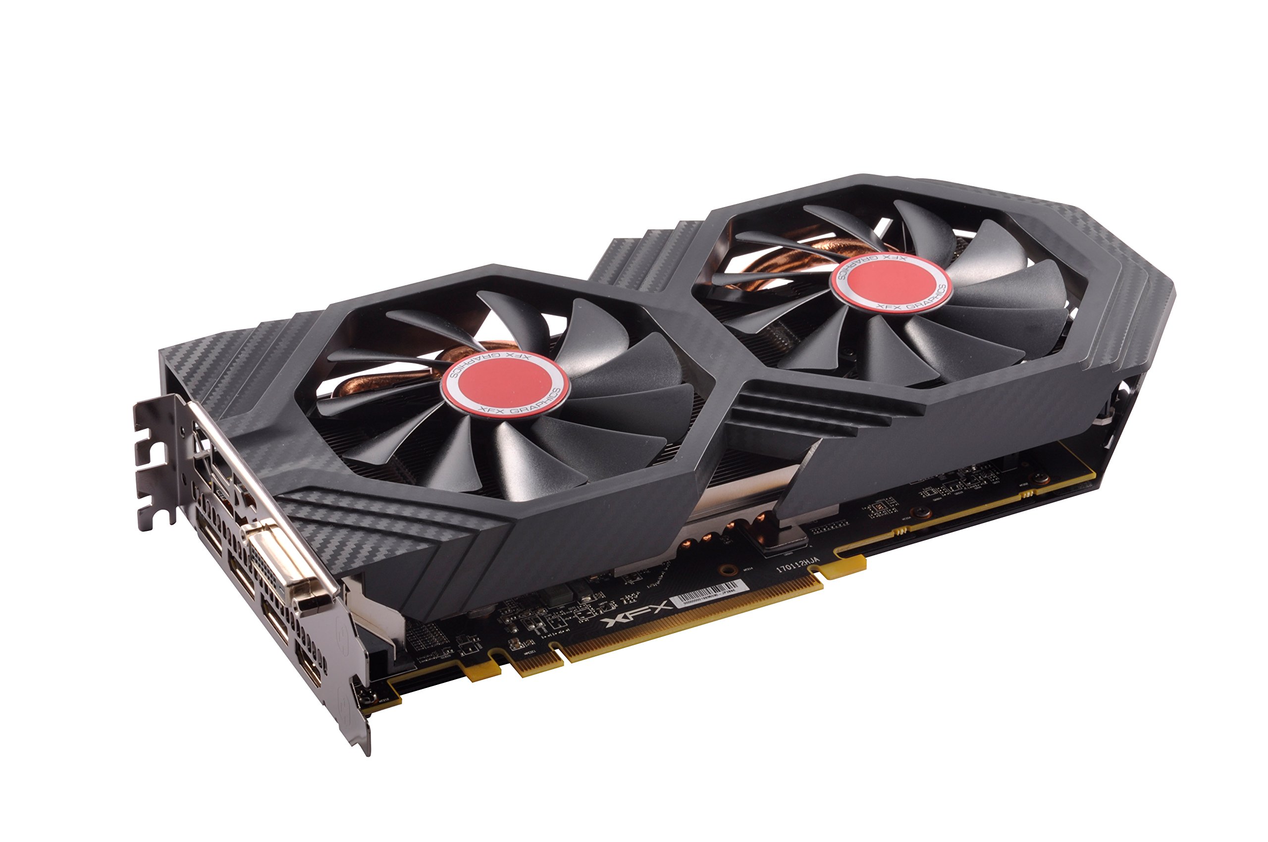 XFX Radeon RX 580 GTS Black Edition 8GB GDDR5 256-bit AMD Graphics Card - 1405MHz OC+, VR Ready, Dual BIOS, 3xDP HDMI DVI - Perfect for Gaming, Streaming & VR Experiences (RX-580P828D6)