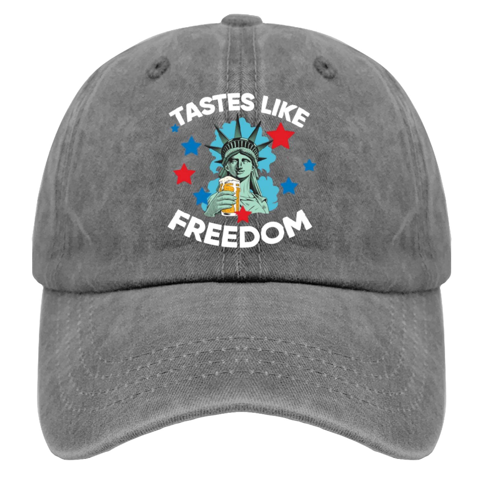 Patriotic 4th of July Baseball Caps for Men & Women - Aumgo American Flag Design Freedom-Themed Hats - Perfect for Independence Day Celebrations, BBQ Parties & Summer Festivals