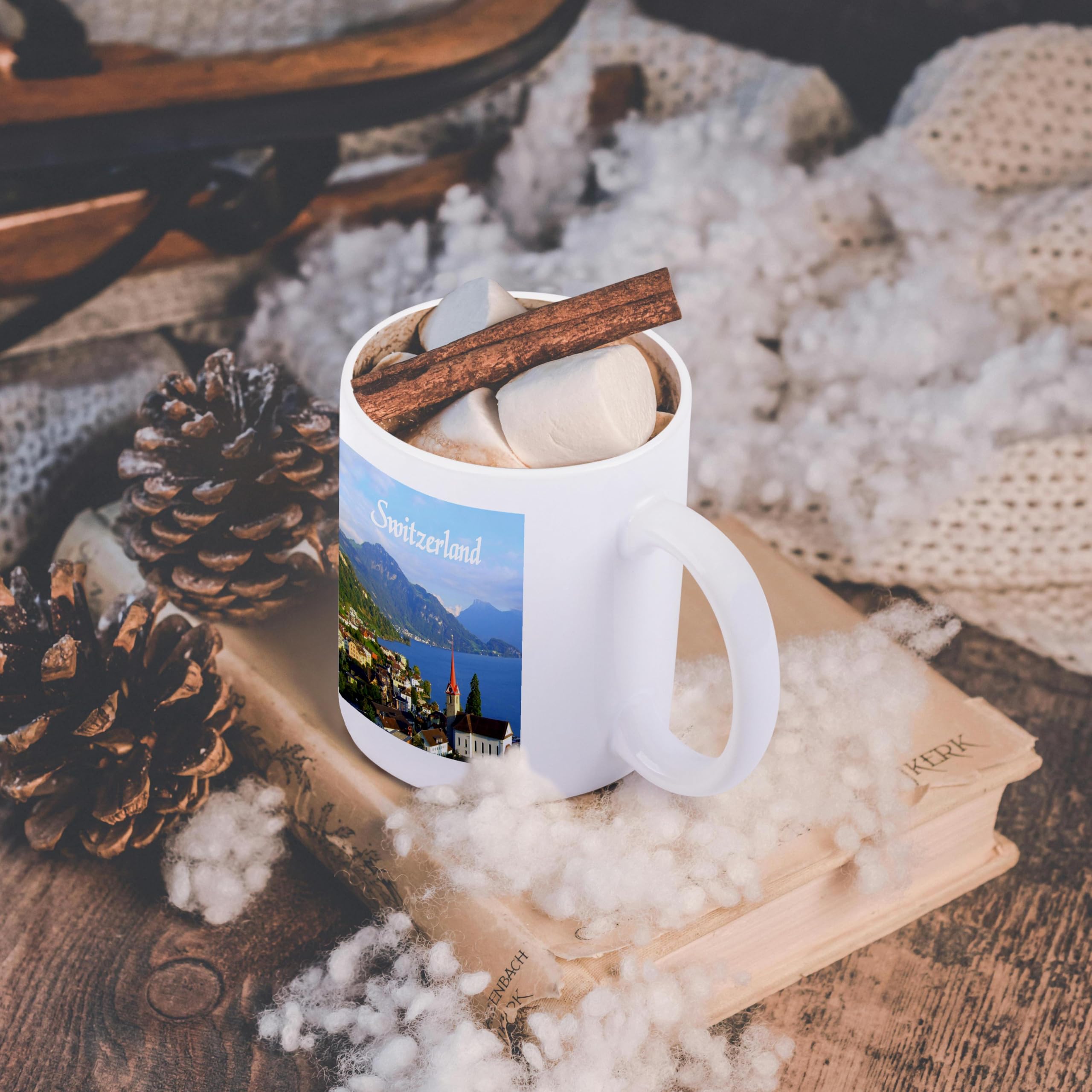 3D Rose 15 oz Ceramic Coffee Mug - Customizable Gift for Tea & Coffee Lovers - Perfect for Home, Office, or Gifts