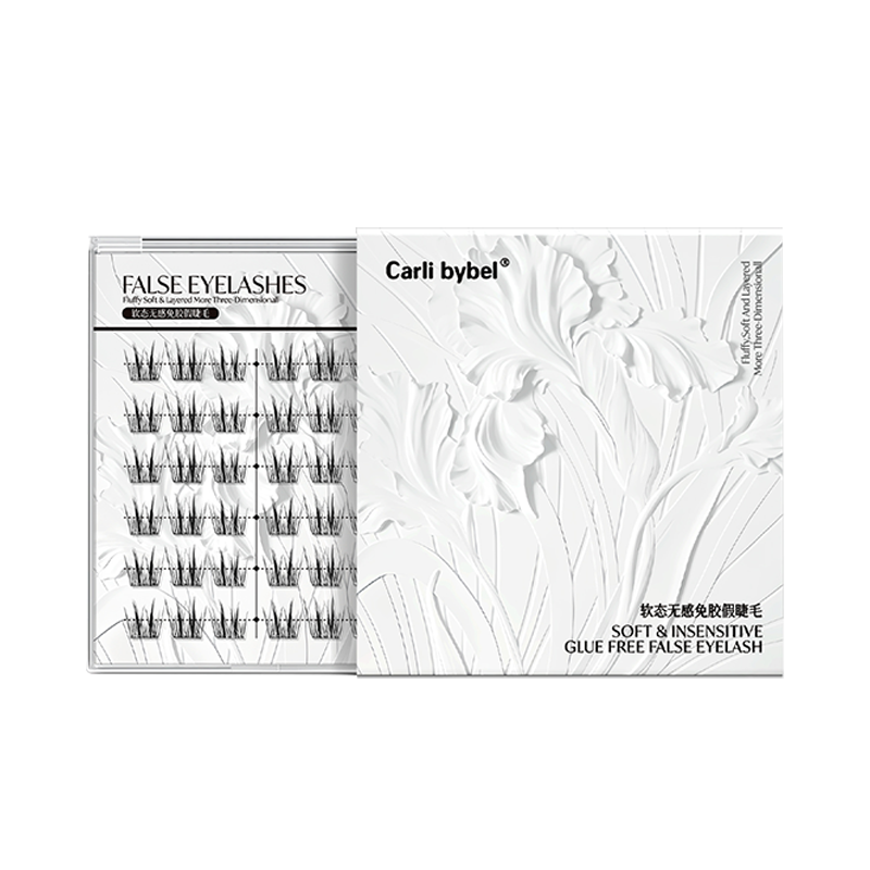 CARLI BYBEL 5D Baby Curl Self-Adhesive False Eyelashes - Natural Wispy Lashes for Everyday Wear & Special Occasions
