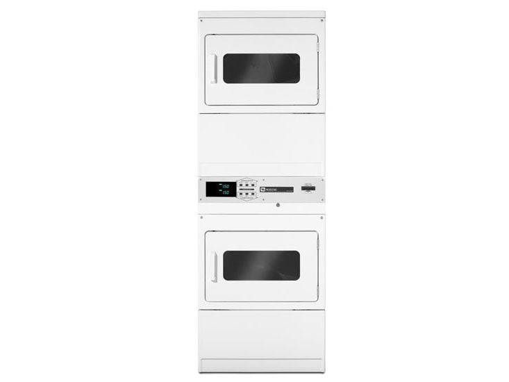 Maytag MLG24PNAGW Commercial Gas Stack Dryer 220-240V 50Hz - Heavy-Duty Laundry Equipment for Hotels, Restaurants & Laundromats