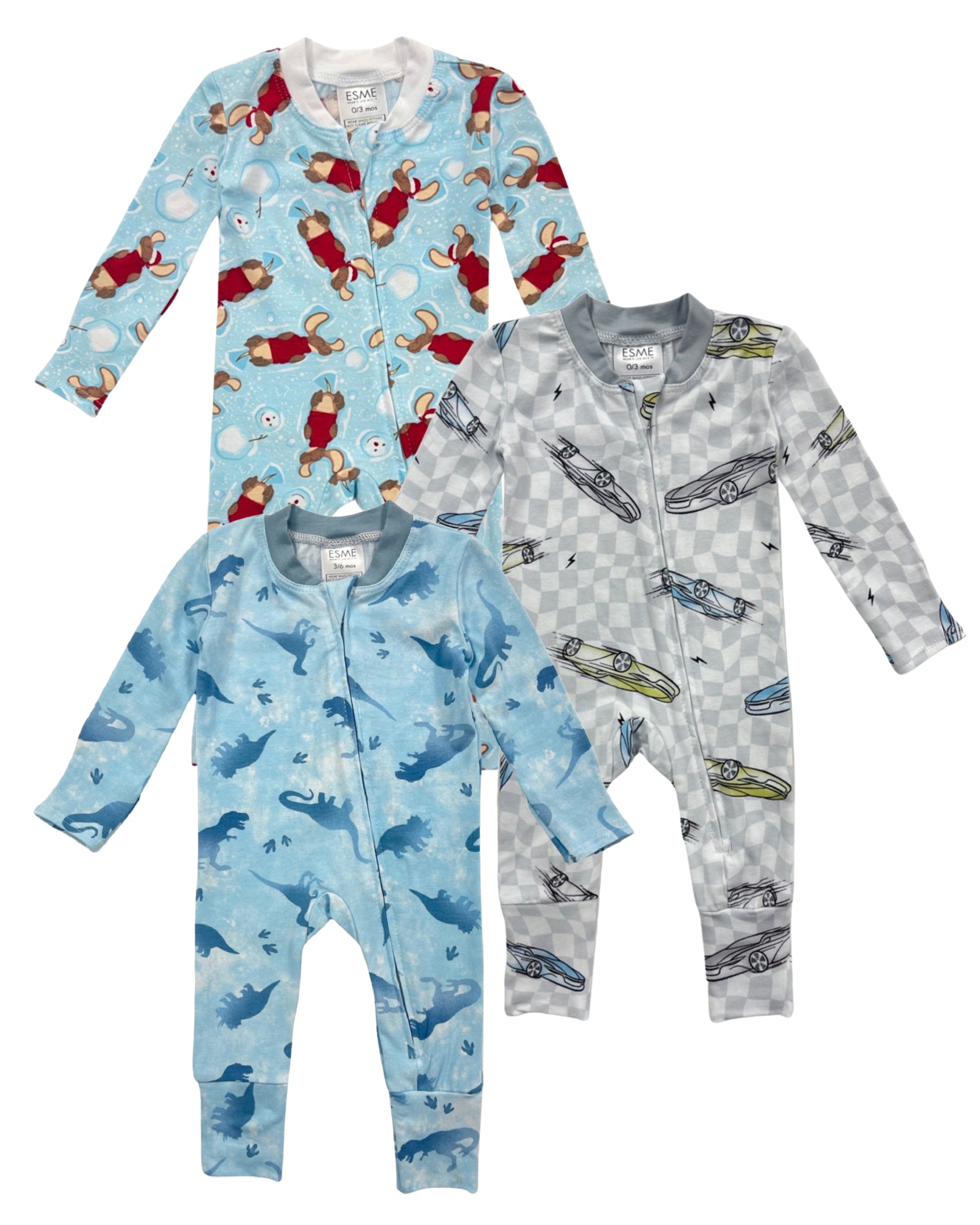 Boys' Flip Footie Pajamas - Soft & Cozy Sleepwear for Toddlers & Kids - Perfect for Bedtime, Lounging & Sleepovers