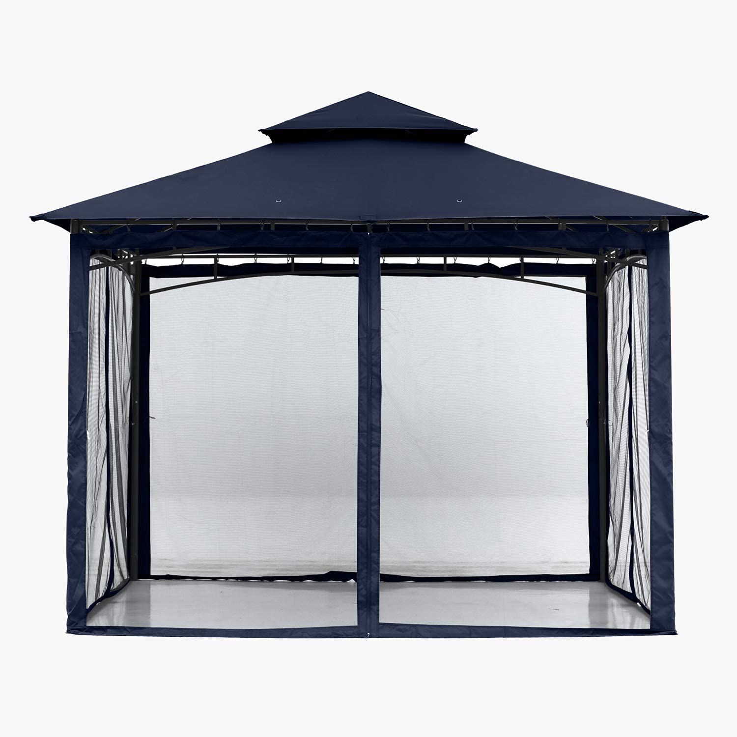 ABCCANOPY 8x8 Steel Frame Gazebo with Mosquito Netting - Outdoor Patio Canopy for Backyard, Garden, Deck (Navy Blue) | Perfect for BBQs, Parties & Relaxing in Your Outdoor Space