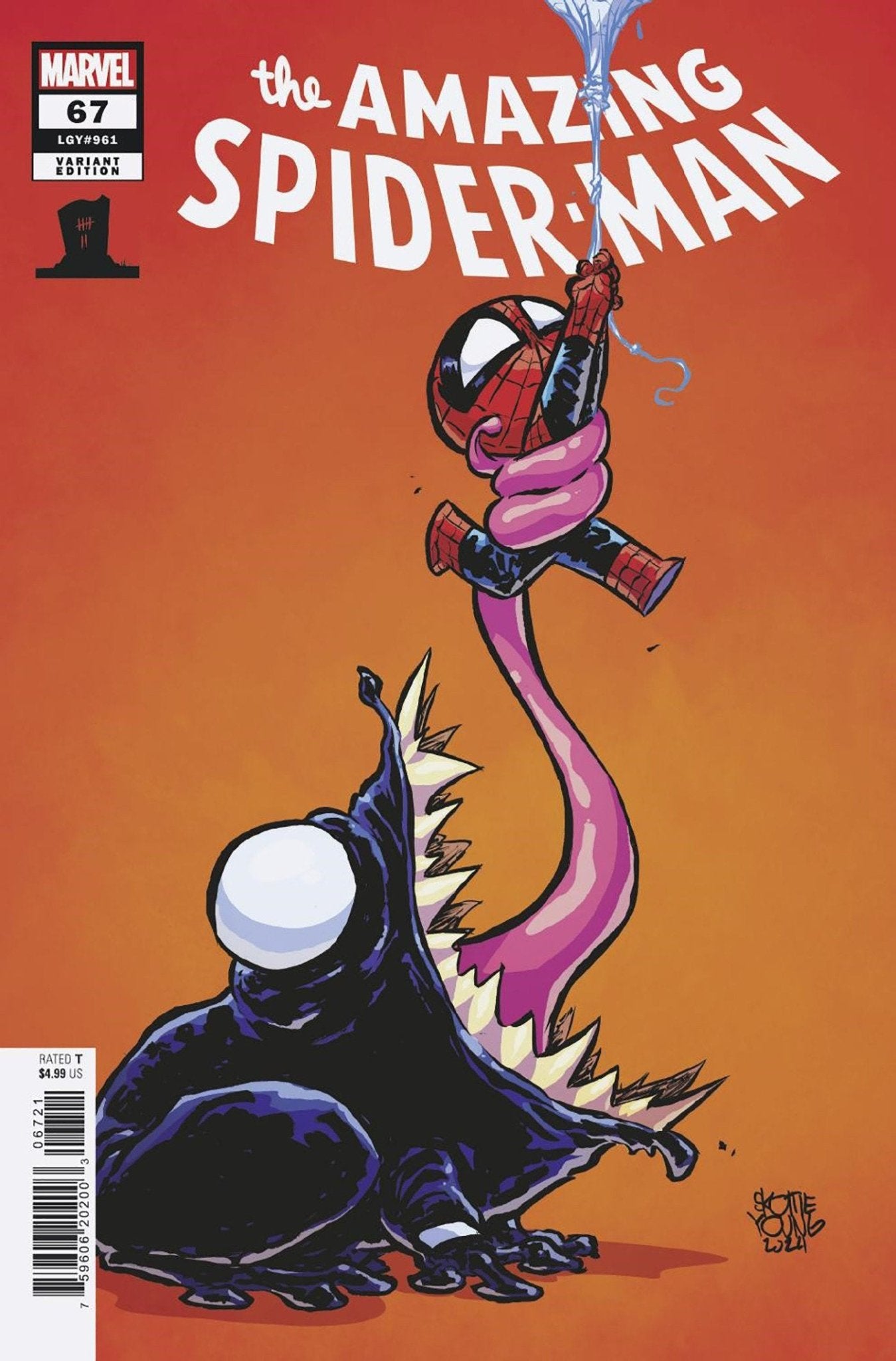 Amazing Spider-Man #67 Skottie Young Variant - 8 Deaths of Spider-Man Comic Book | Collectible Marvel Superhero Comics for Fans & Gifts