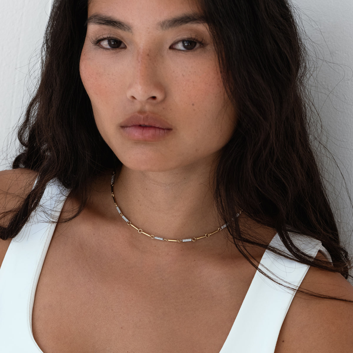 Pavé Sloan Necklace - Elegant Cubic Zirconia Pendant for Women | Perfect for Weddings, Parties & Everyday Wear