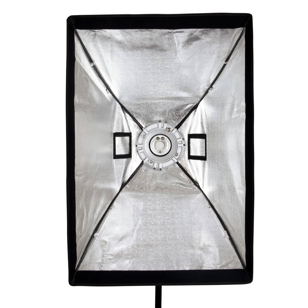 60x90cm (2'x3') Professional Rectangular Softbox with Mounting Ring - Perfect for Studio Photography, Portrait Lighting, and Product Shoots