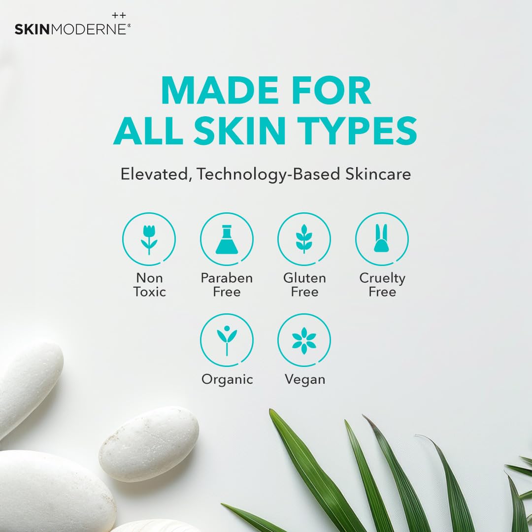 SKIN MODERNE Makeup Removing Smoothie Cleansing Oil - Gentle Vegan Face Wash with Rosehip Extract for Sensitive Skin | Plant-Based Makeup Remover & Daily Cleanser | Perfect for Nighttime Routine & Travel Skincare - 150ml