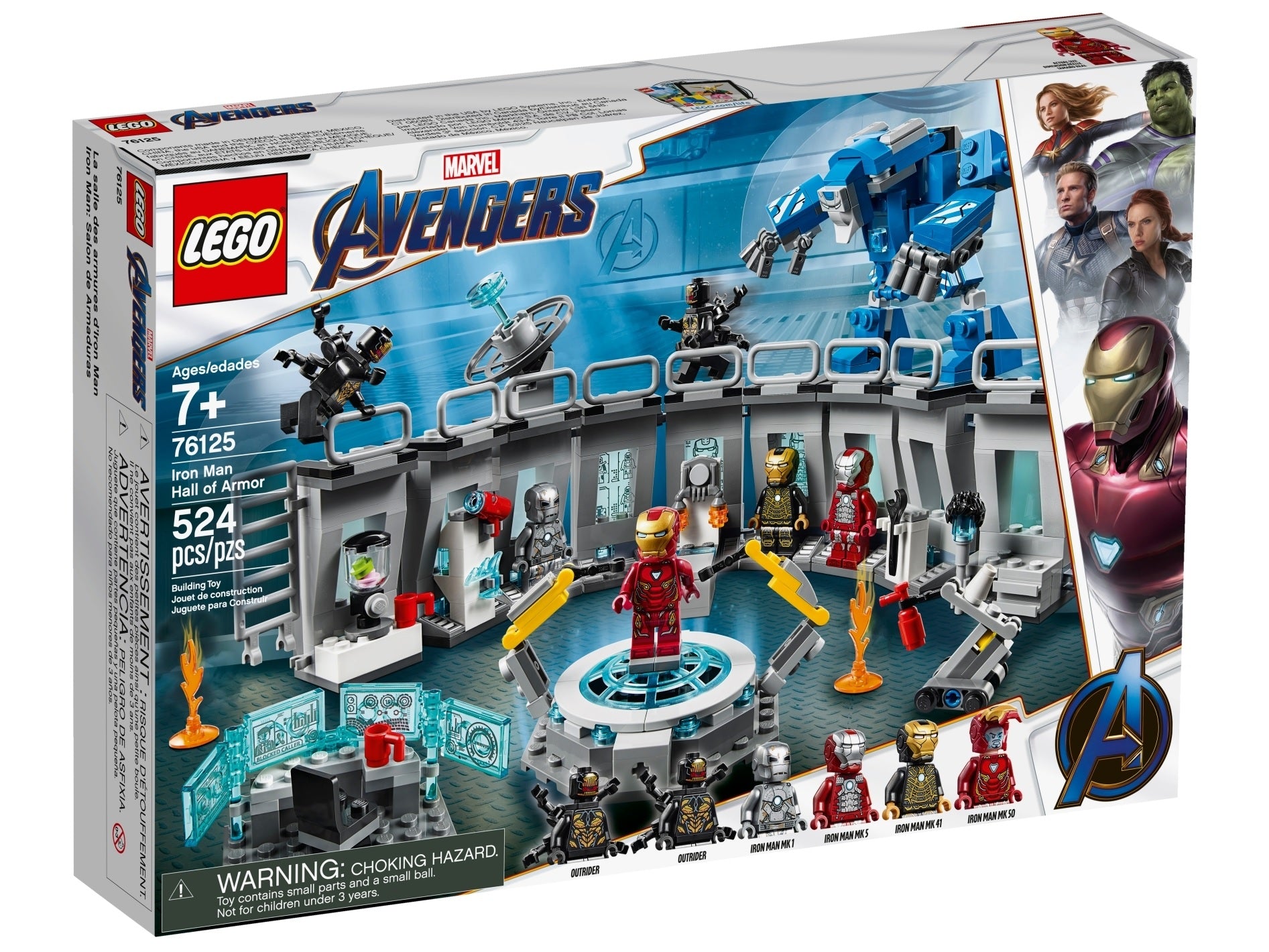 LEGO Marvel Avengers Iron Man Hall of Armor 76125 Building Kit - Retired Collector's Edition for Marvel Fans, Superhero Display & Action Figure Play