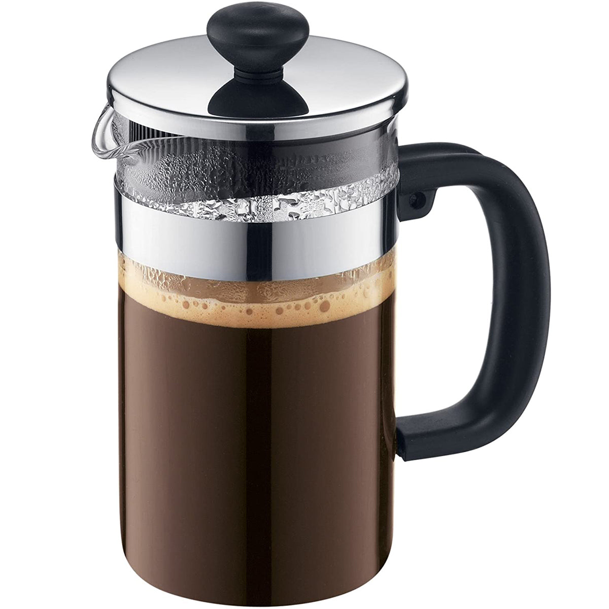 Bodum SHIN Bistro 34oz French Press Coffee Maker - Stainless Steel Plunger for Rich Flavor - Perfect for Home, Office & Camping Brewing