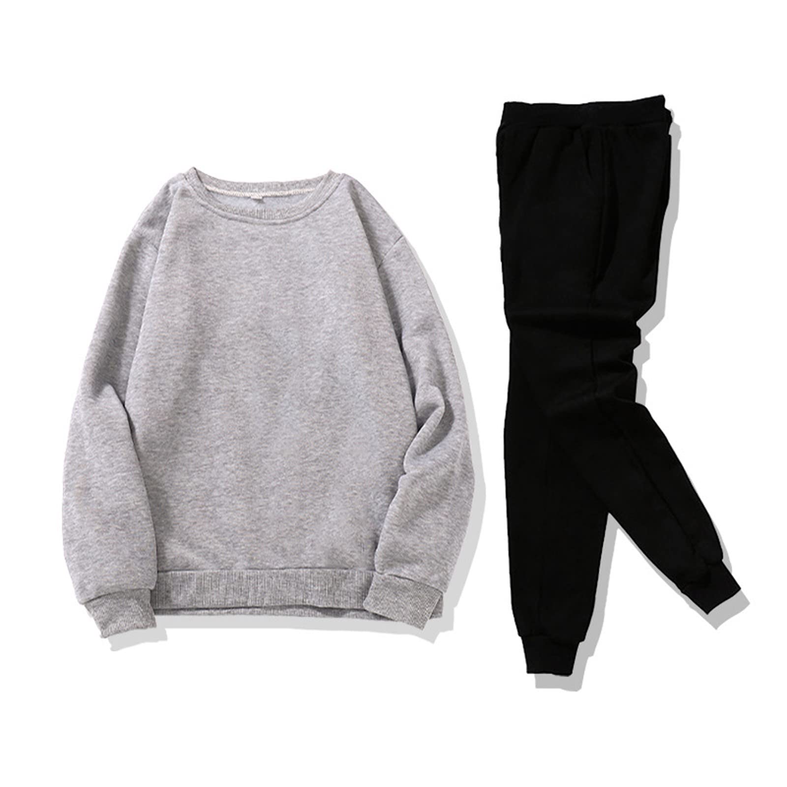 Men's 2-Piece Athletic Tracksuit Set - Long Sleeve Hoodie & Jogger Sweatpants for Running, Gym Workouts & Casual Wear | Breathable Comfort Sportswear for Men