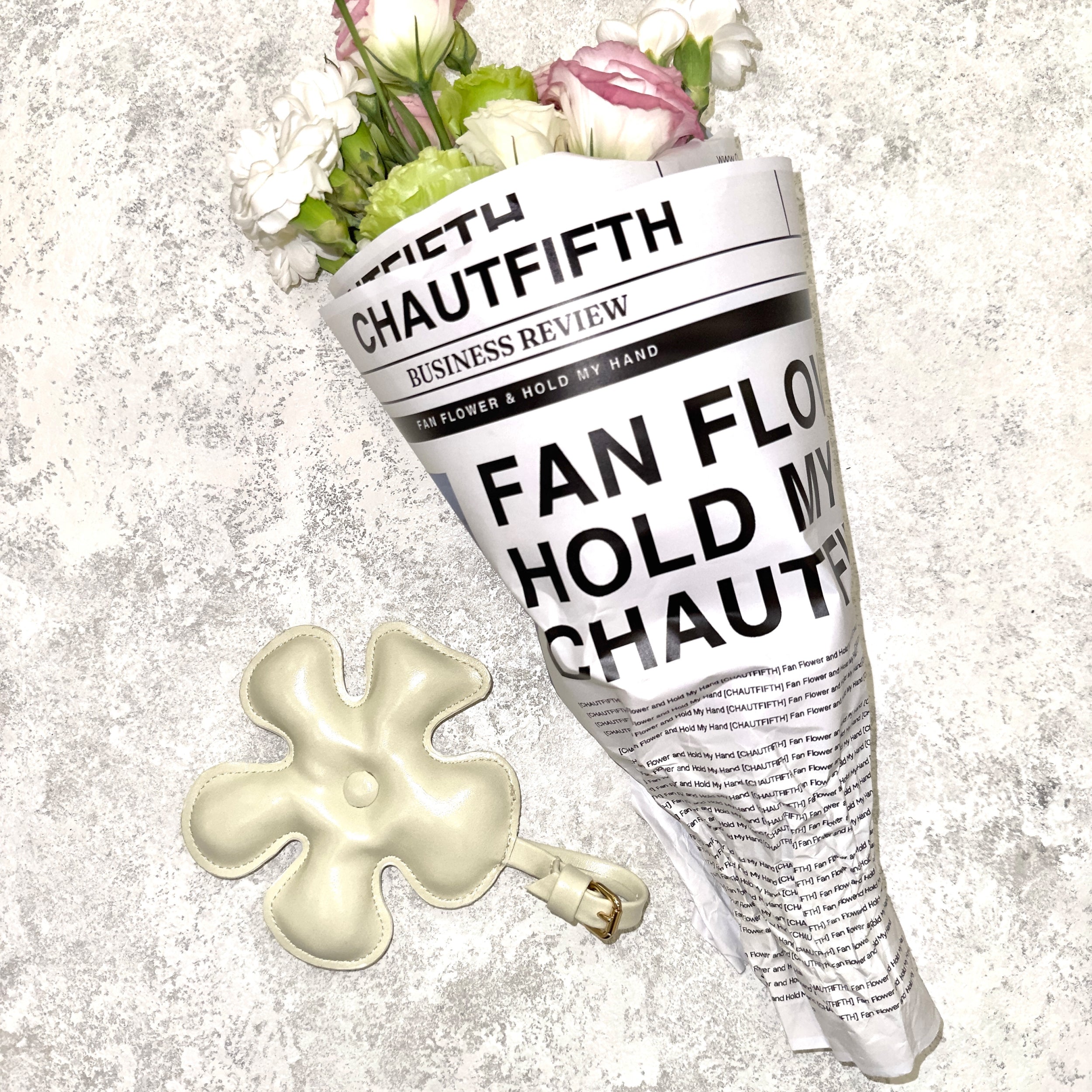 CHAUTFIFTH ACC Fan Flower Charm S - Elegant Car Air Freshener with Floral Scent for Fresh & Fragrant Ride | Perfect for Cars, Offices & Home Décor