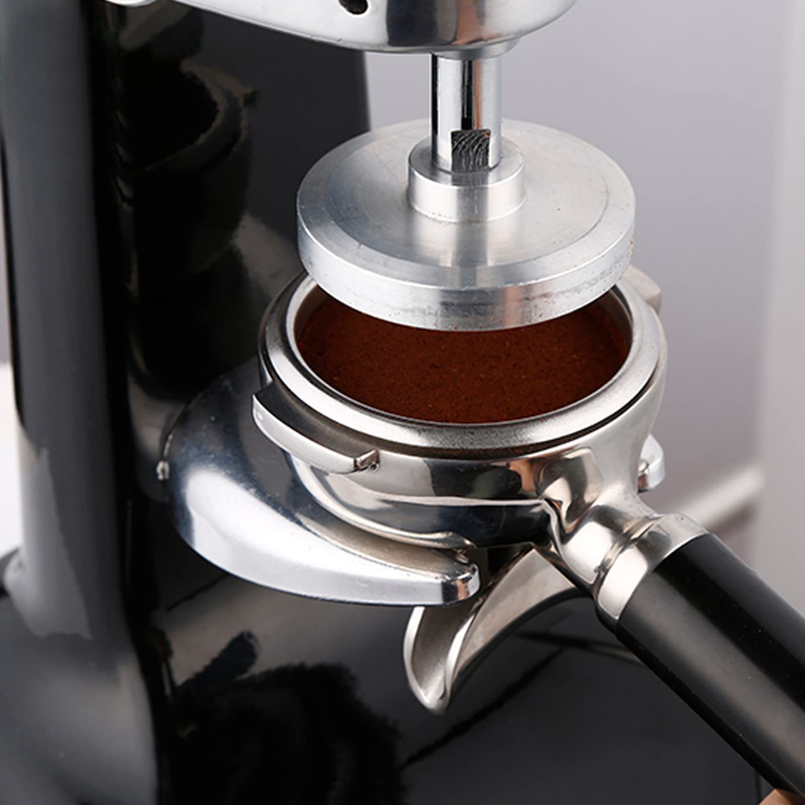 Professional Stainless Steel Coffee Tamper & Distributor - Manual Espresso Press Tool for Baristas, Coffee Shops & Home Use | Perfect for Leveling & Tamping Grounds for Rich Espresso Extraction