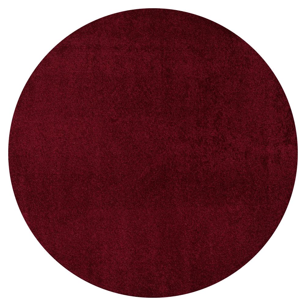 Dark Red Haze Solid Low Pile Area Rug - Soft & Durable for Living Room, Bedroom, or Office Decor