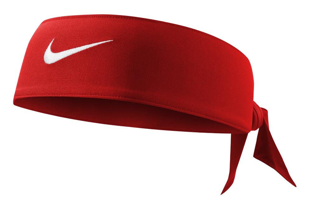 Nike Dri-FIT Head Tie 2.0 Sweatband for Women & Men - Moisture Wicking Sports Headband for Running, Yoga, Workout & Tennis - Adjustable One Size Fits All (White/Black)