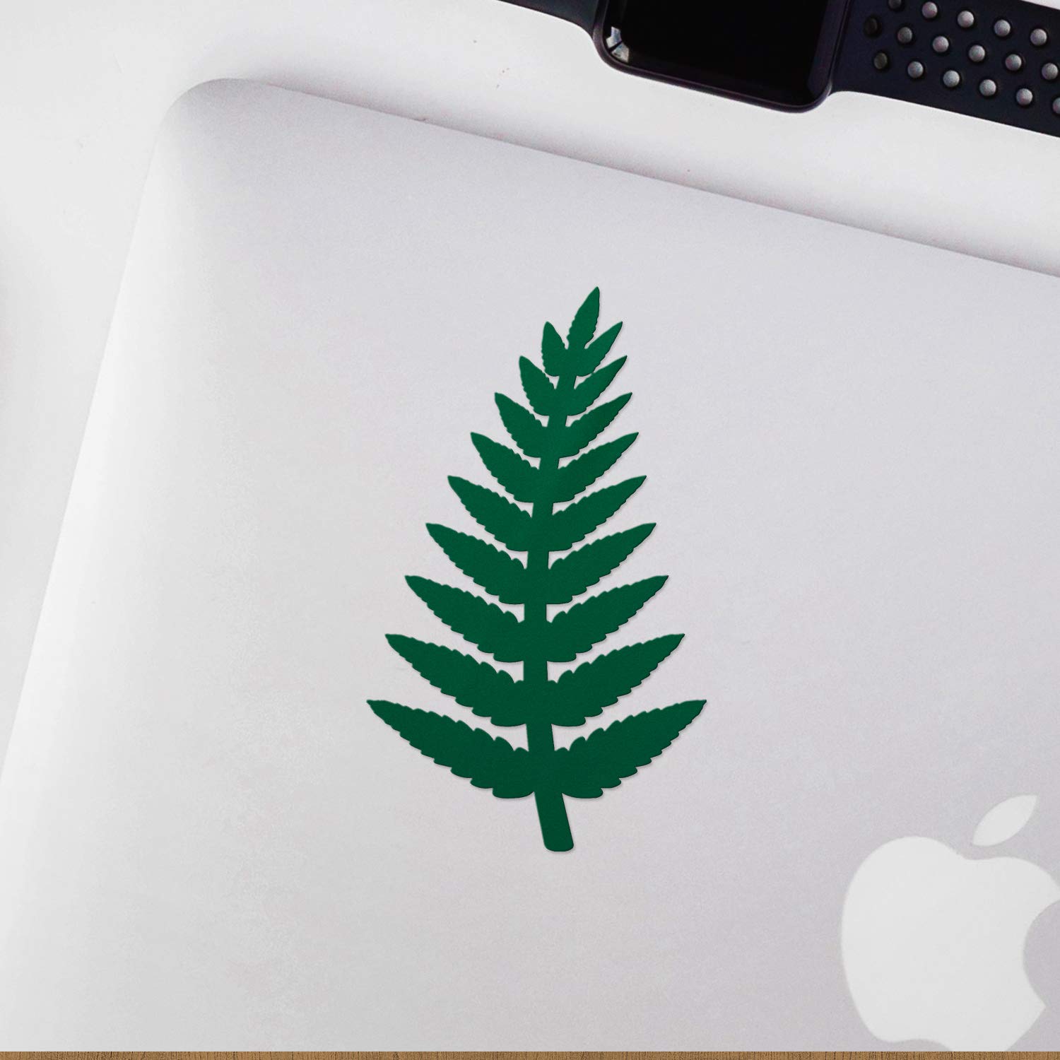 ANGFERN Green Fern Silhouette Vinyl Decals (Set of 2) - Waterproof Stickers for Laptop, Phone, Helmet, Car Window, Mug & Home Decor - Perfect for DIY Crafts, Scrapbooking & Personalizing Gifts