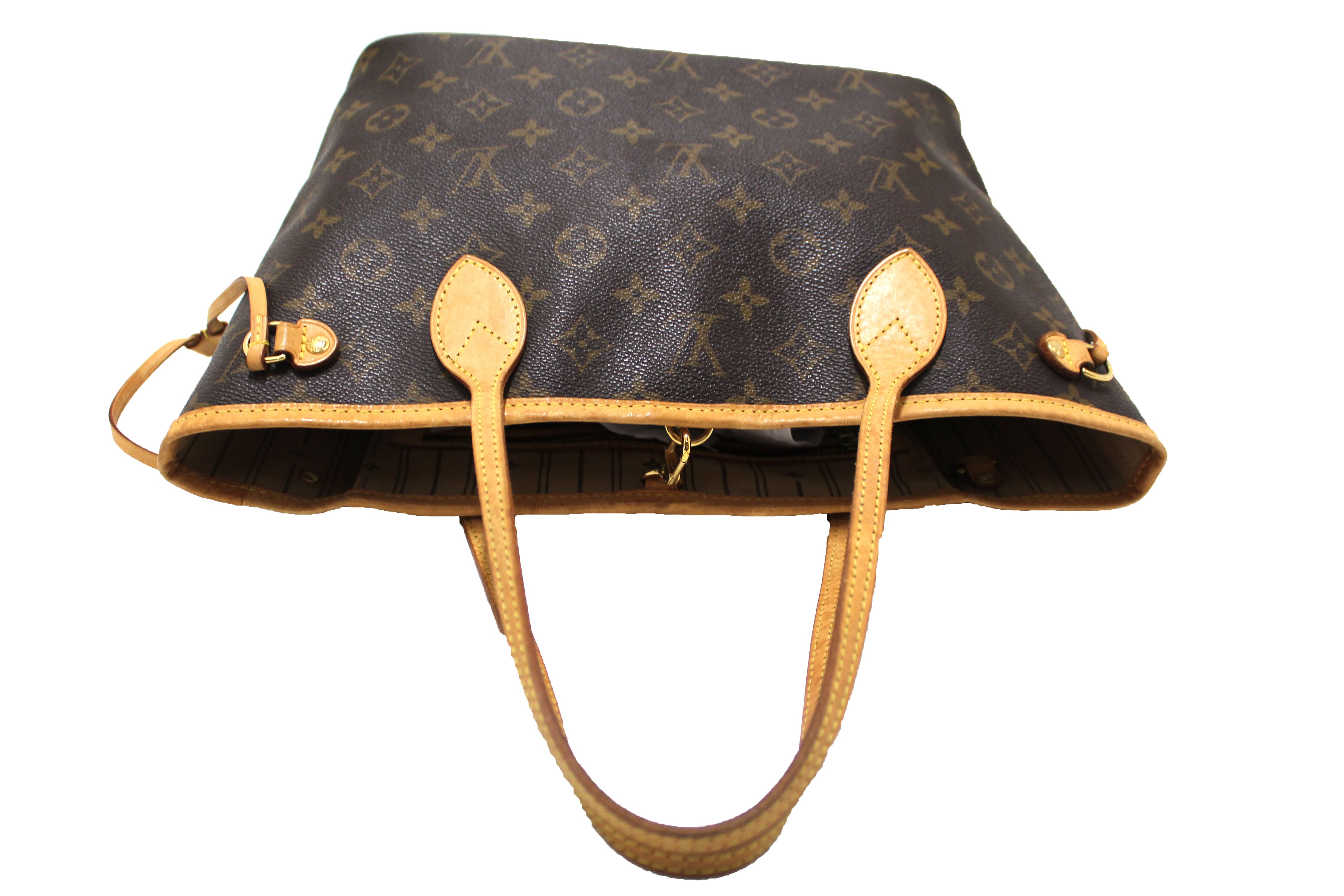 Authentic Louis Vuitton Monogram Neverfull PM Tote Bag - Luxury Designer Shoulder Bag for Women, Perfect for Work, Travel & Everyday Use