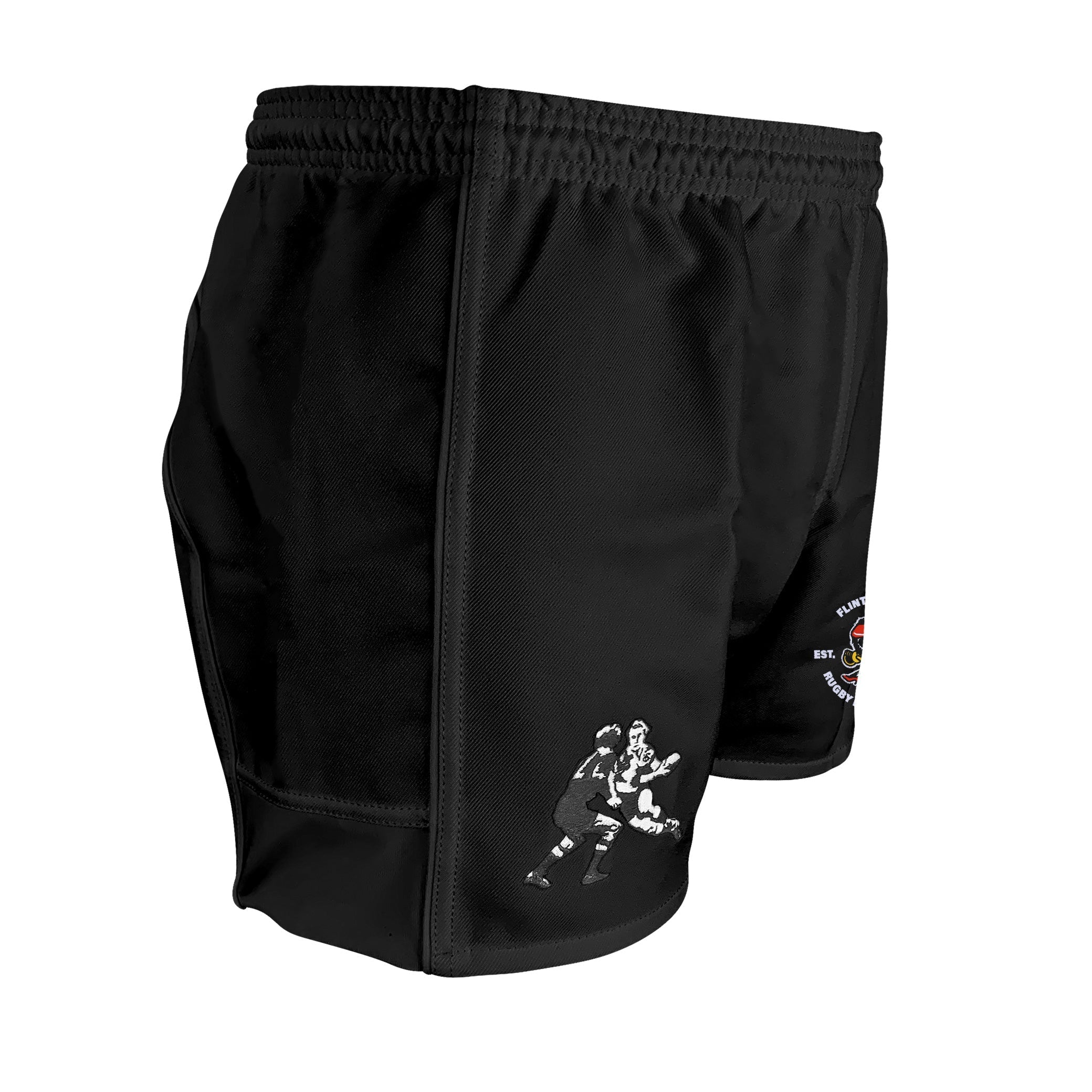 Flint Rogues RFC RI Pro Power Shorts - High-Performance Compression Shorts for Men, Workout & Running, Moisture-Wicking & Breathable Fabric for Gym, Training & Sports Activities