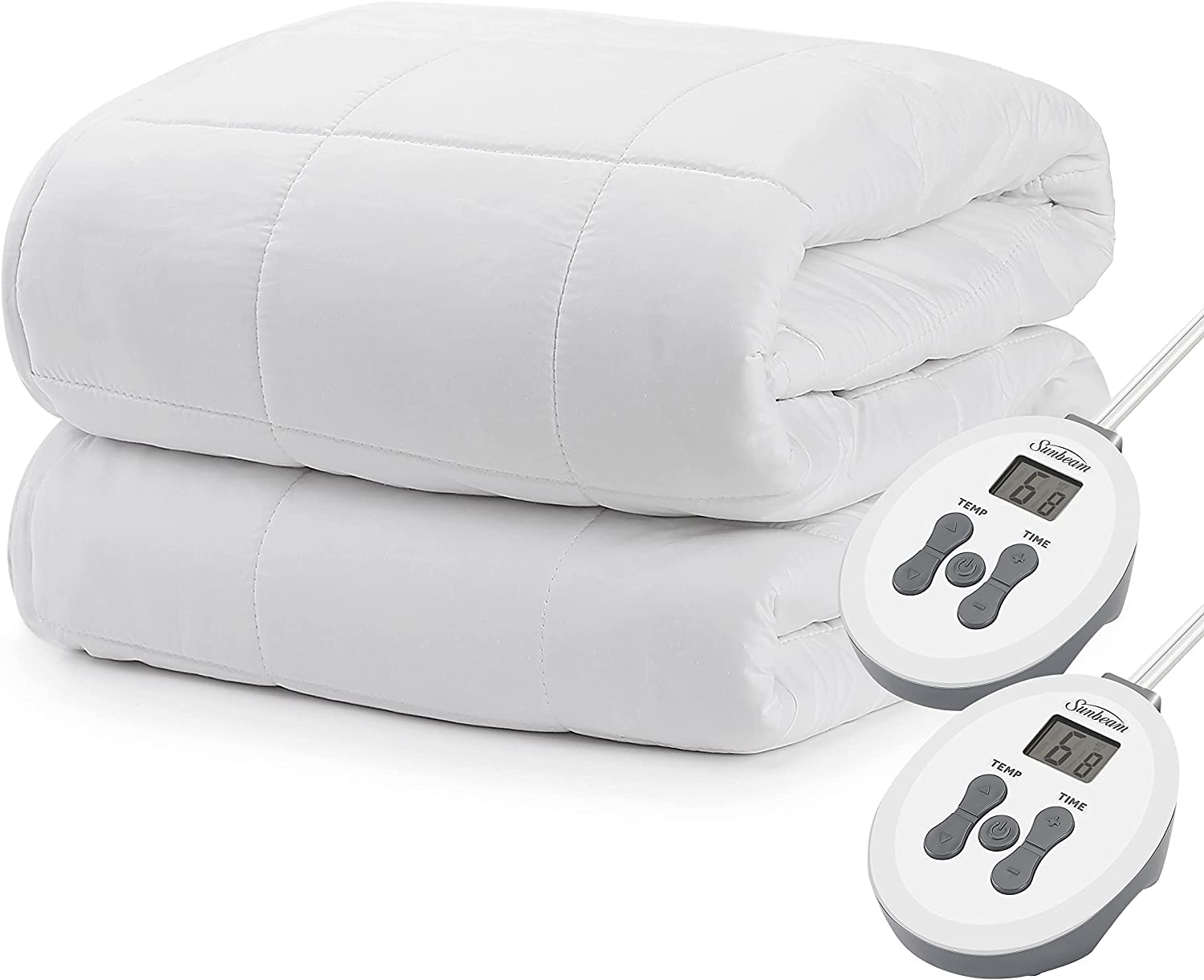 Sunbeam Luxury Quilted Electric Heated King Mattress Pad - Ultra Soft & Energy Efficient Heating Pad for Winter Warmth | Perfect for Cold Nights, Arthritis Pain Relief & Cozy Bedroom Comfort