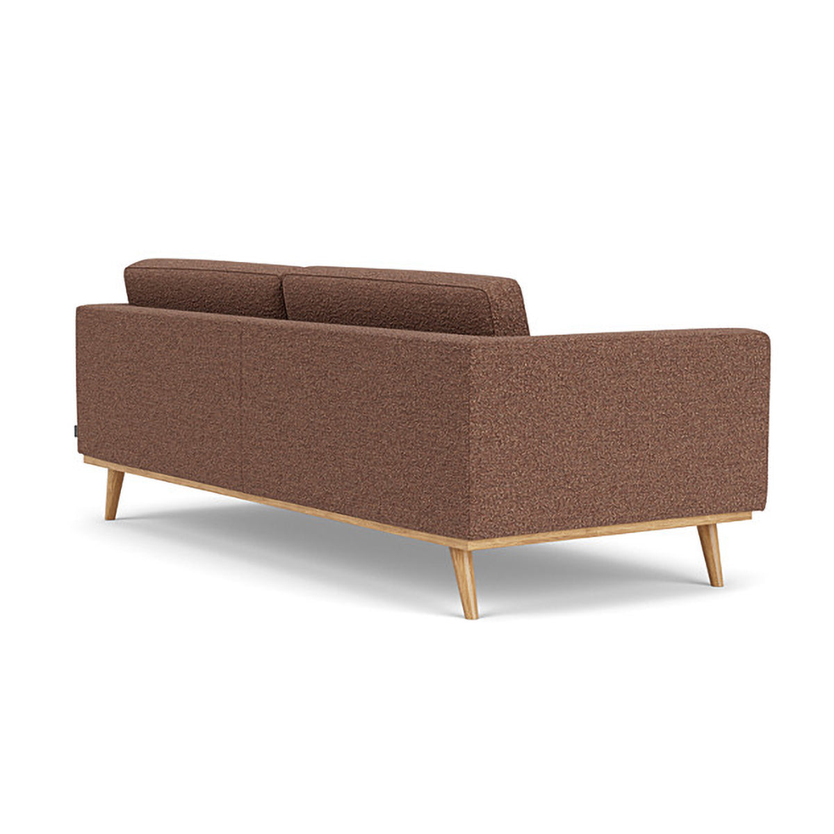 Johan Boucle 3 Seater Sofa - Modern Upholstered Fabric Couch for Living Room, Lounge & Apartment - Comfortable Mid-Century Style Sectional Sofa with Soft Boucle Fabric