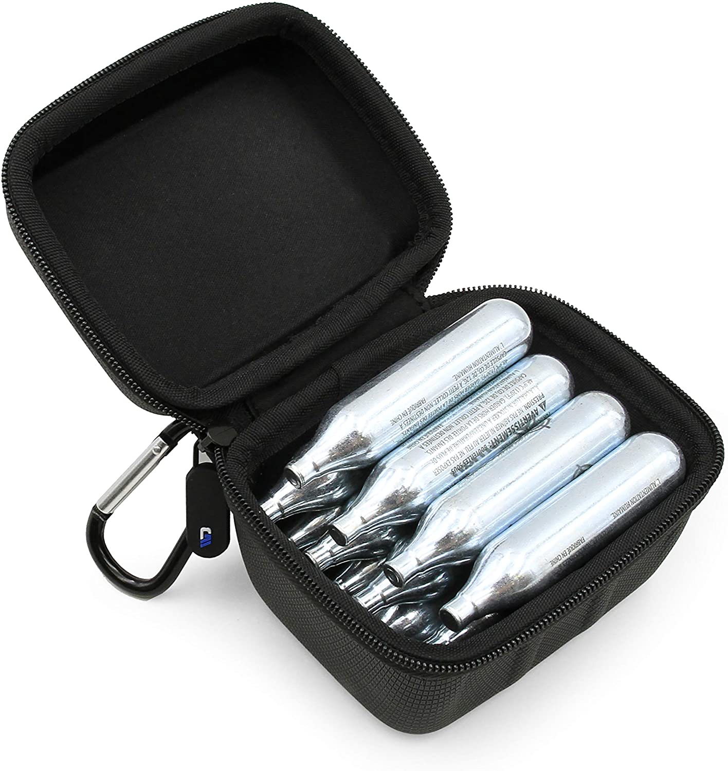 Premium CO2 Cartridges Travel Case - Holds 8, 12 & 16 Gram CO2 Refills for Air Rifles & Pistols (Crosman, Umarex, Daisy, Leland) - Compact Storage for Paintball, BB Guns & Outdoor Shooting Accessories