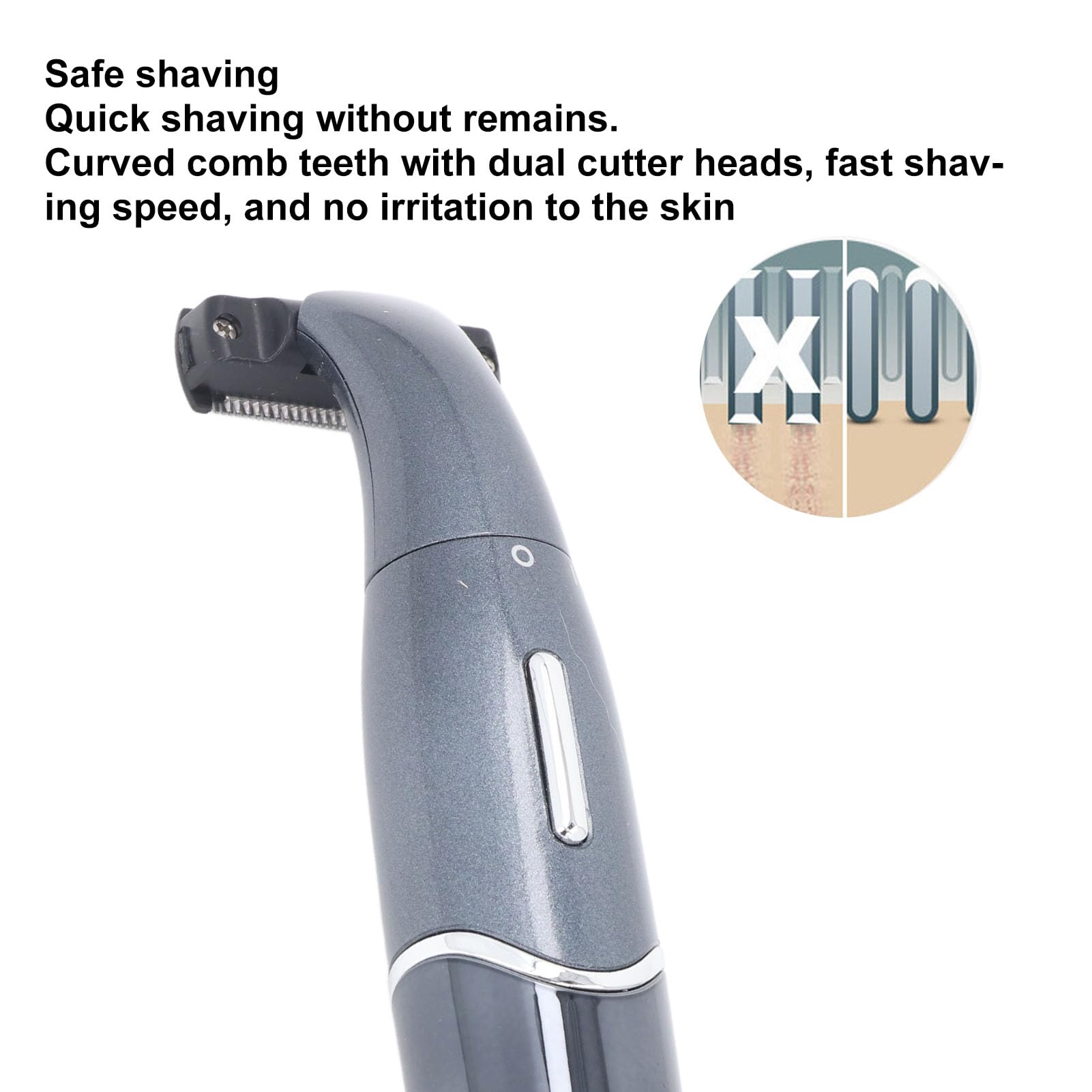 Yosoo Electric Body Hair Trimmer - Gentle & Precise Shaving Tool for Men & Women | Rechargeable Eyebrow & Facial Hair Groomer Kit | Portable for Home, Travel & Gym Use | Painless Hair Removal for Smooth Skin
