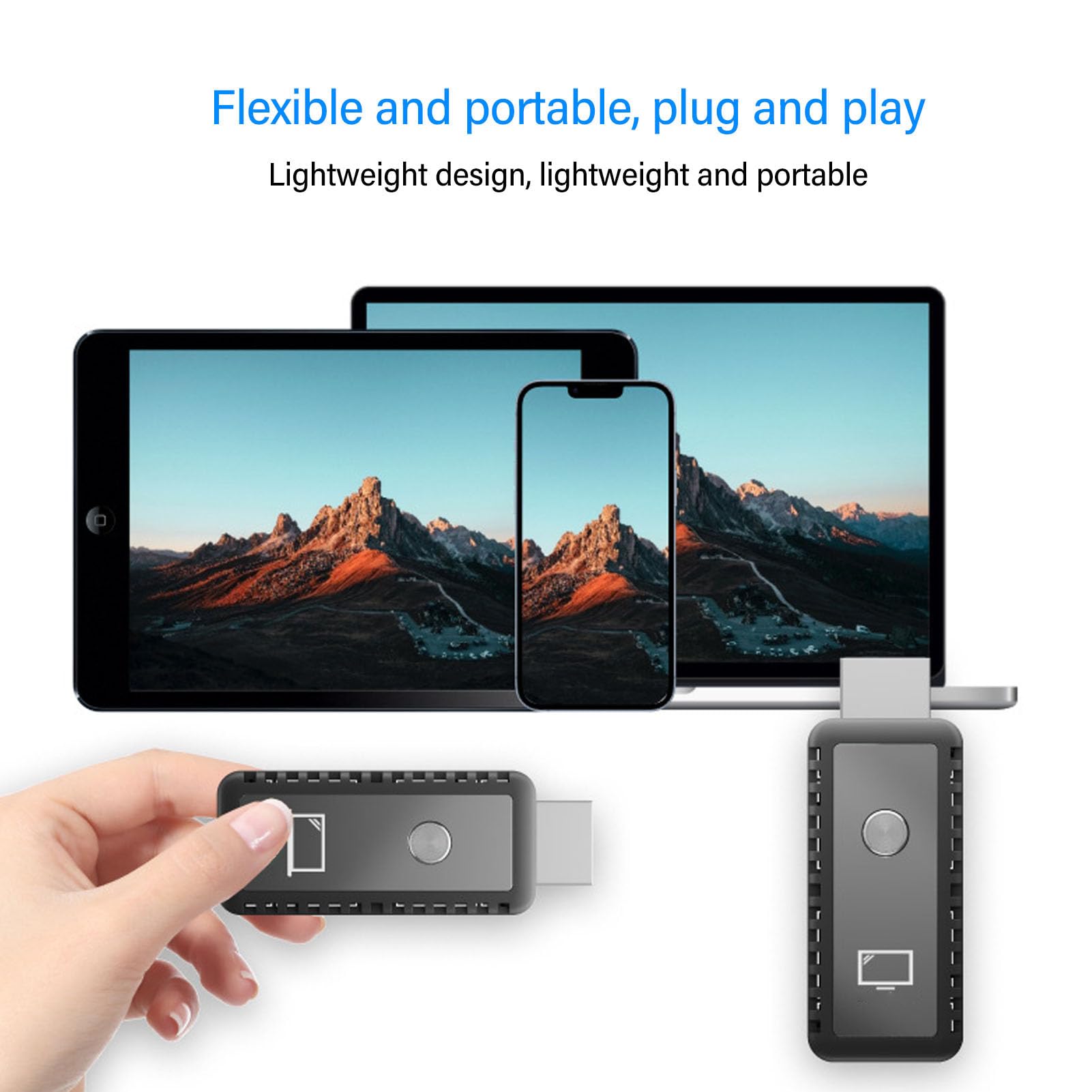 5G Wireless HDMI Transmitter and Receiver Kit - Plug & Play Portable HDMI Extender for Streaming HD Video/Audio from Laptop, PC, Projector to Monitor - Perfect for PS5, Xbox Gaming & Home Theater Setup