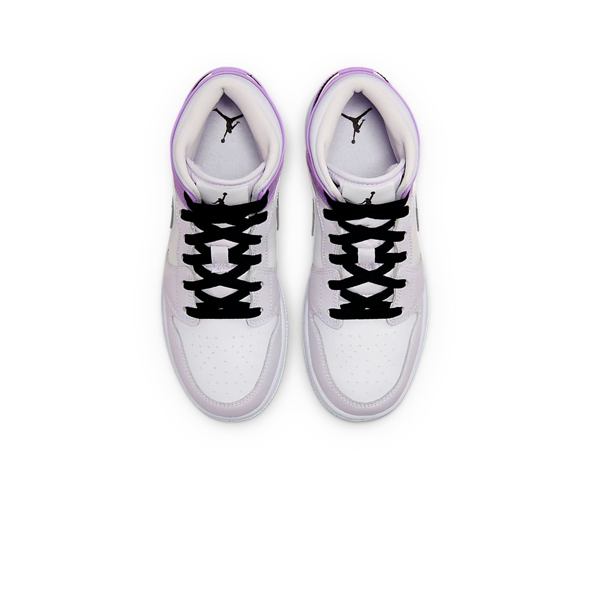 Air Jordan 1 Mid Barely Grape (GS) - Kids' Basketball Shoes for School & Casual Wear | Lightweight Sneakers for Sports & Everyday Use