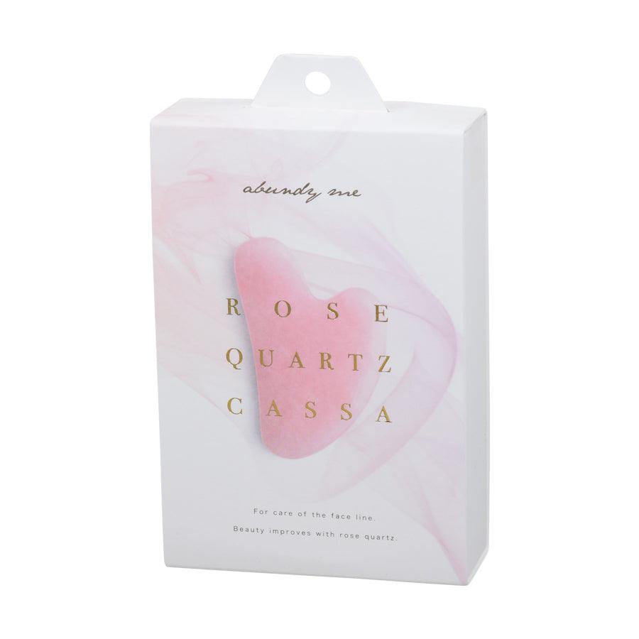 COGIT Abundy Me Rose Quartz Massage Roller - Natural Stone Facial & Body Massager for Relaxation & Skincare - Perfect for Home Spa, Yoga, and Self-Care Routines