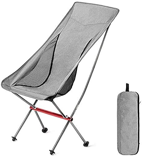 XIEZI Ultralight Portable Camping Chair - Foldable Moon Chair for Outdoor, Beach, Fishing & Backpacking - Compact Reclining Design (Choose Color) - Perfect for Camping Trips, Picnics, Beach Relaxation & Outdoor Adventures