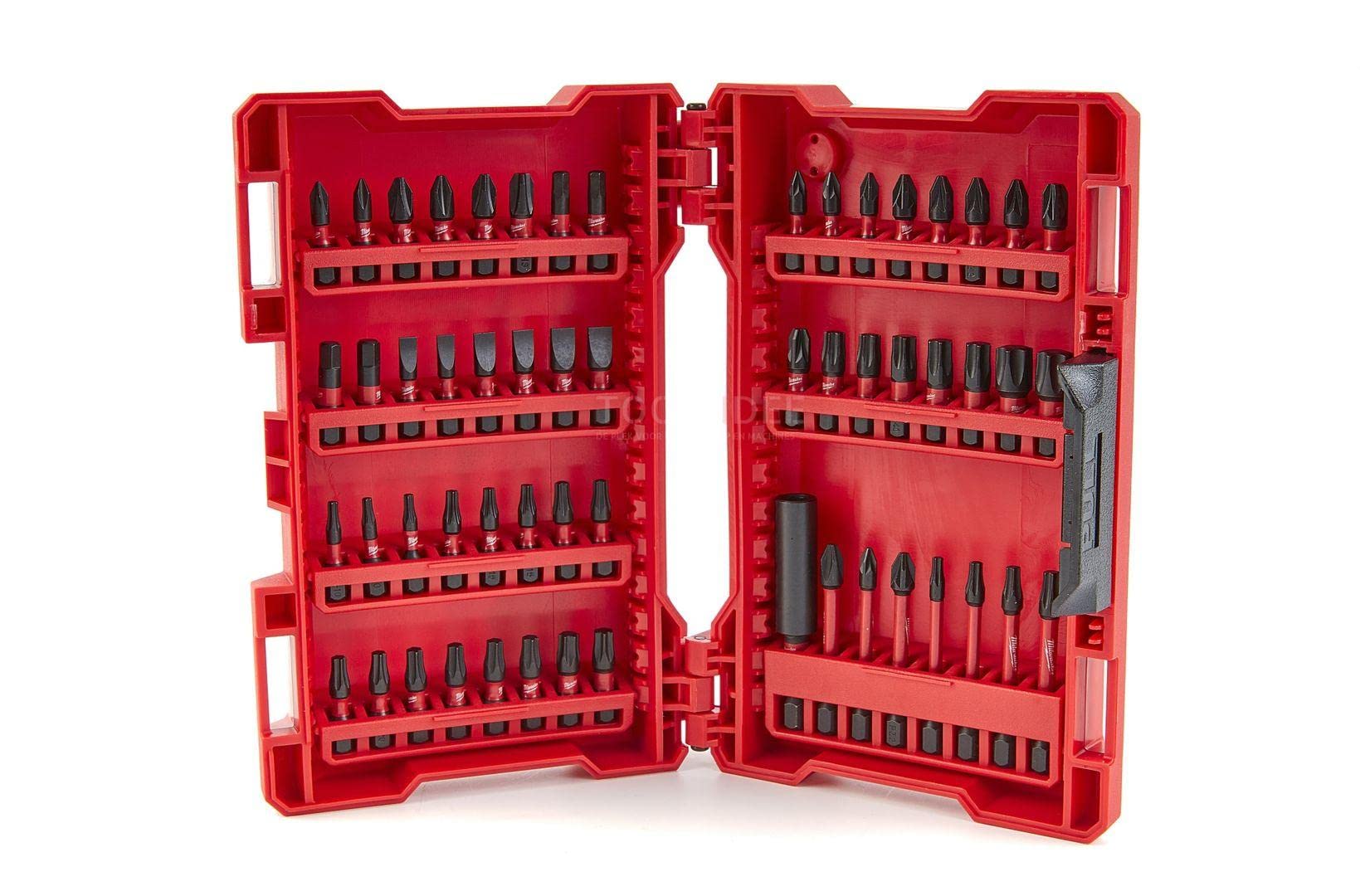 Milwaukee MW4932430907 15-Piece Impact Ready Bit Set with Case - Red - Perfect for Drilling, Screwdriving & Construction Projects